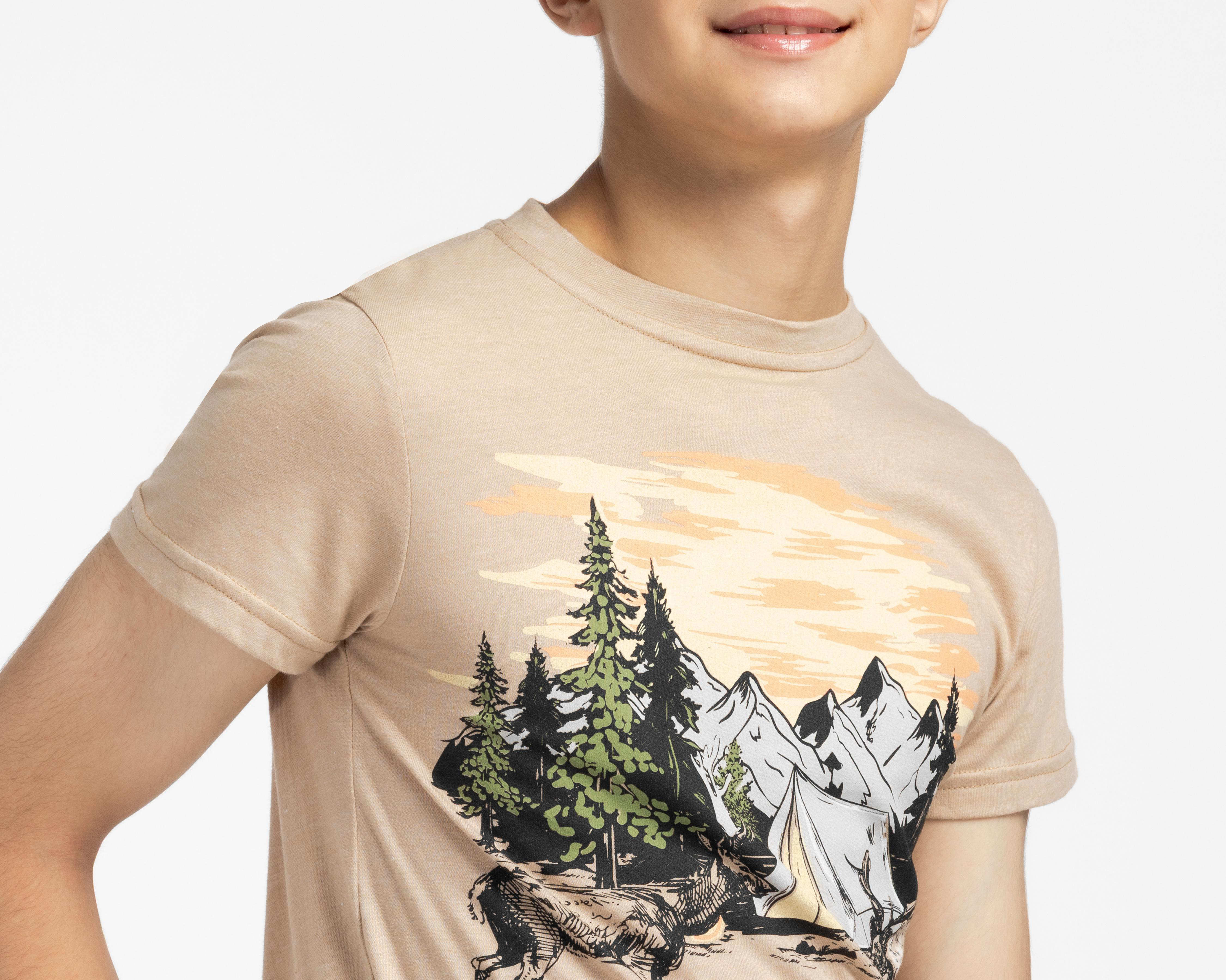 Foto 5 pulgar | Playera Refill Manga Corta Estampada para Niño
