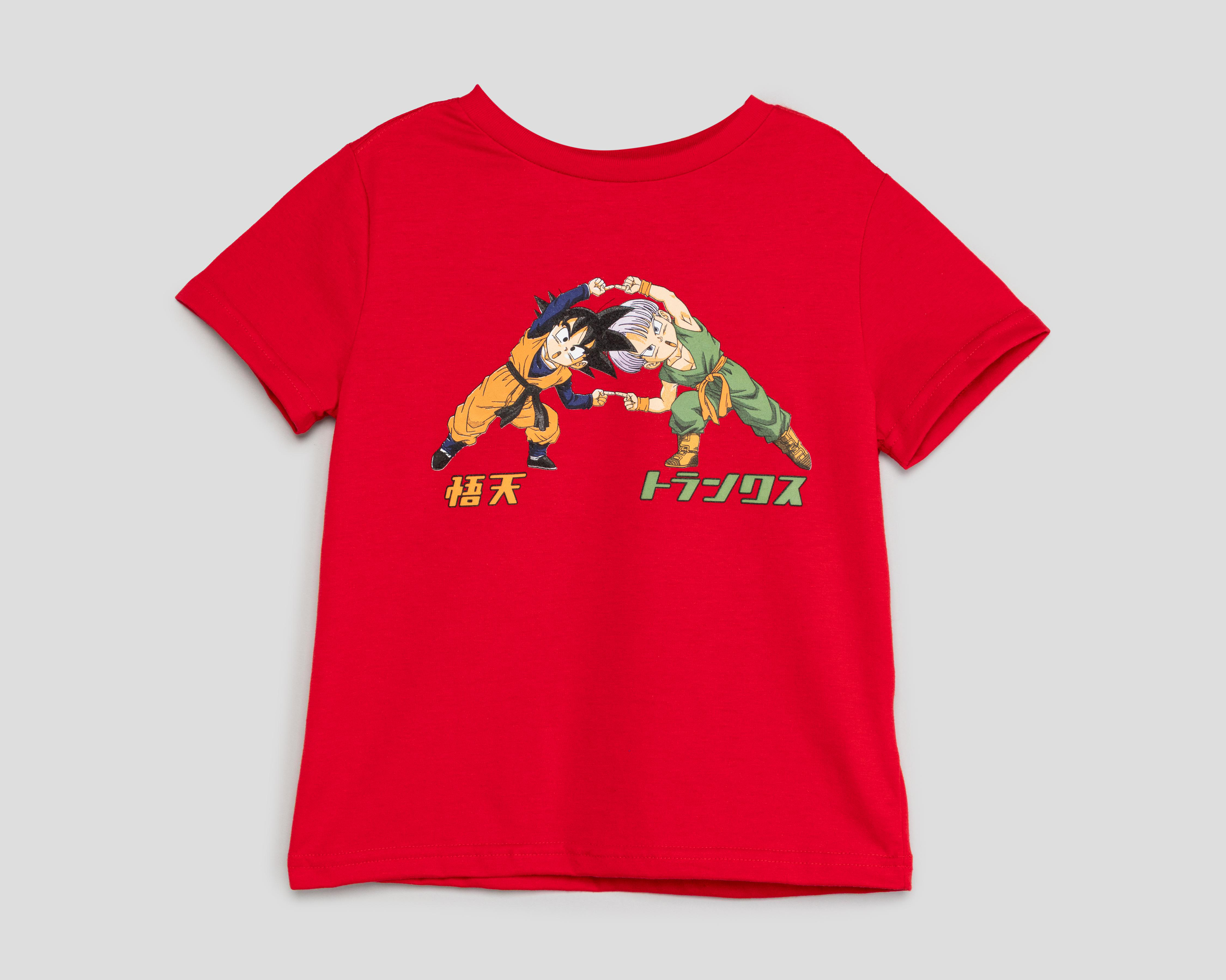 Foto 2 pulgar | Playera Dragon Ball Z Manga Corta Estampada para Niño