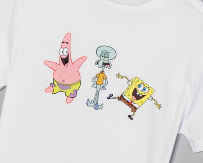 Foto 3 | Playera Bob Esponja Manga Costa Estampada Juvenil