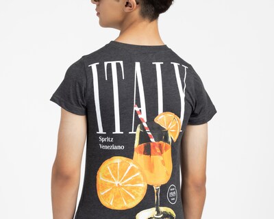 Foto 5 | Playera Neo*City Manga Corta Gris Juvenil
