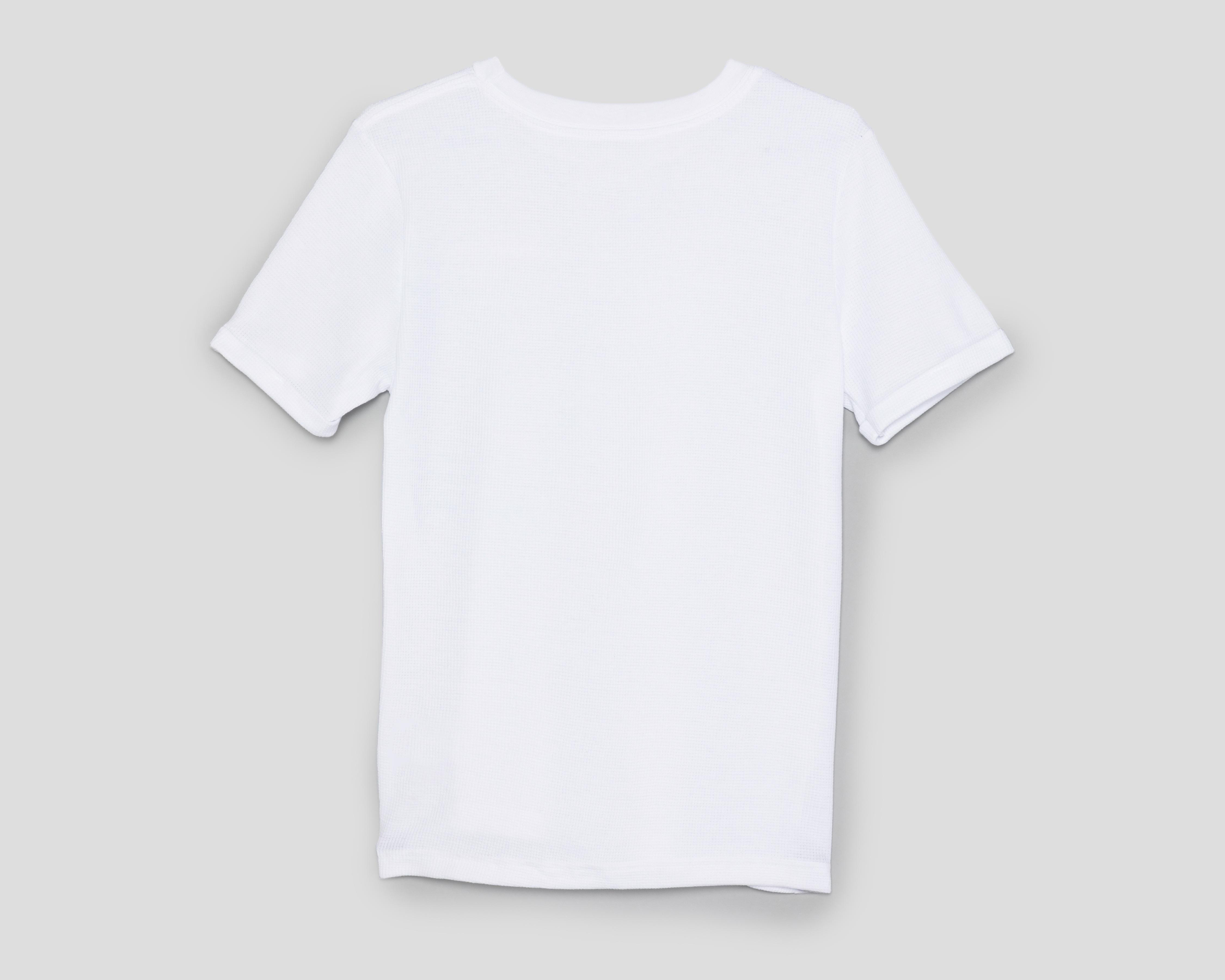 Foto 3 pulgar | Playera Neo*City Manga Corta Blanca Juvenil