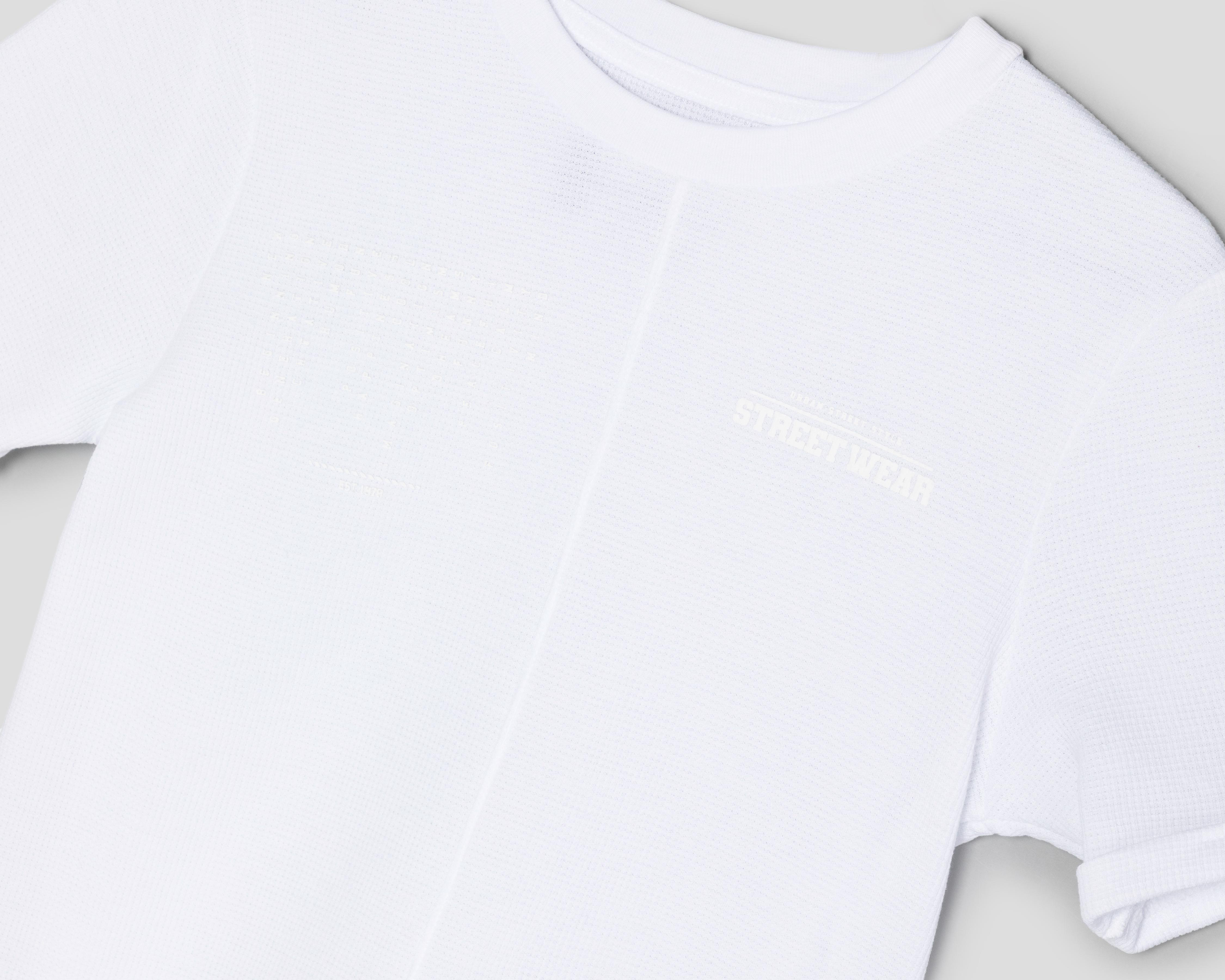 Foto 3 | Playera Neo*City Manga Corta Blanca Juvenil