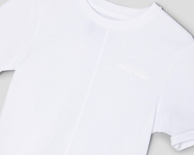 Foto 3 | Playera Neo*City Manga Corta Blanca Juvenil