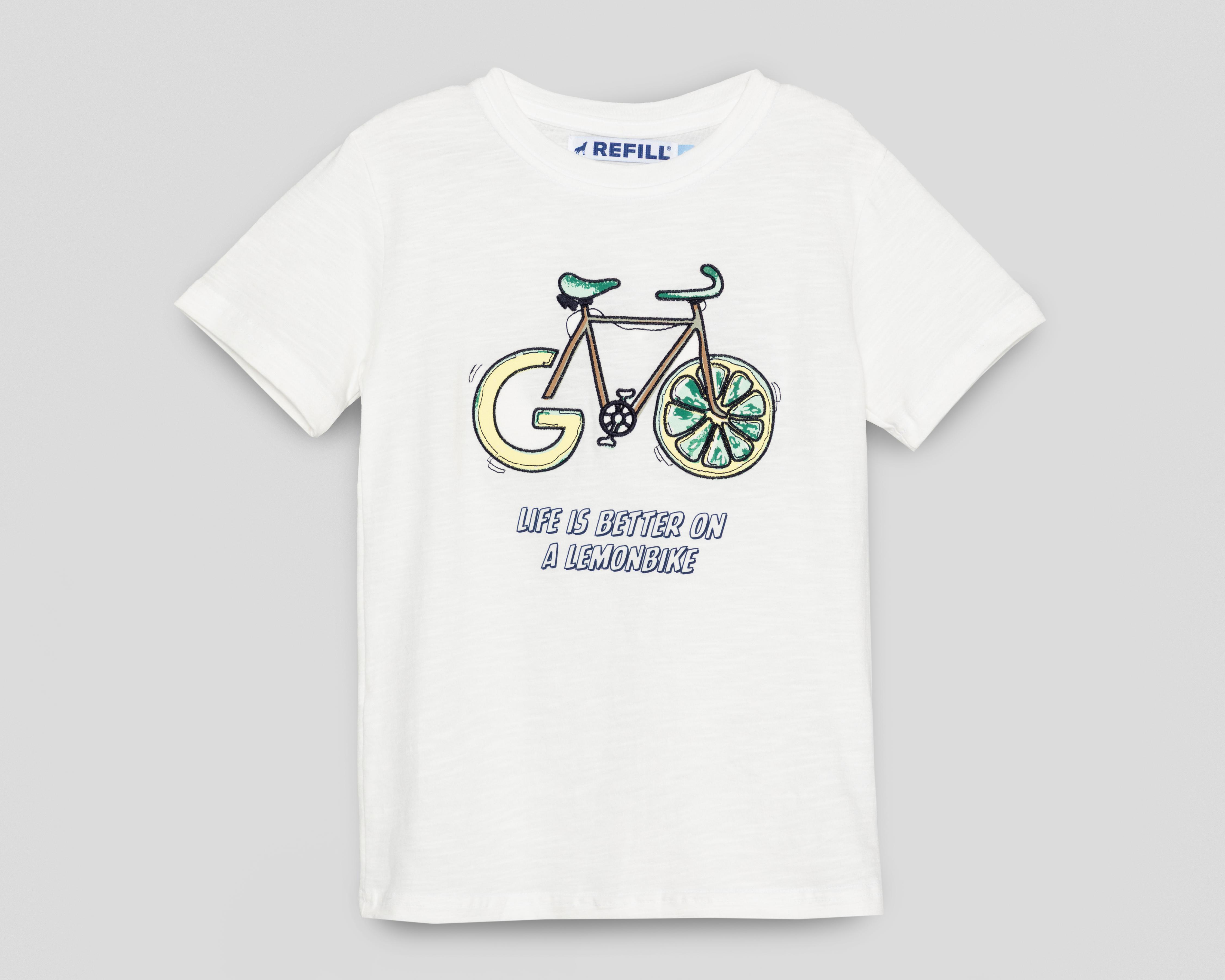 Foto 2 pulgar | Playera Refill Manga Corta Estampada para Niño