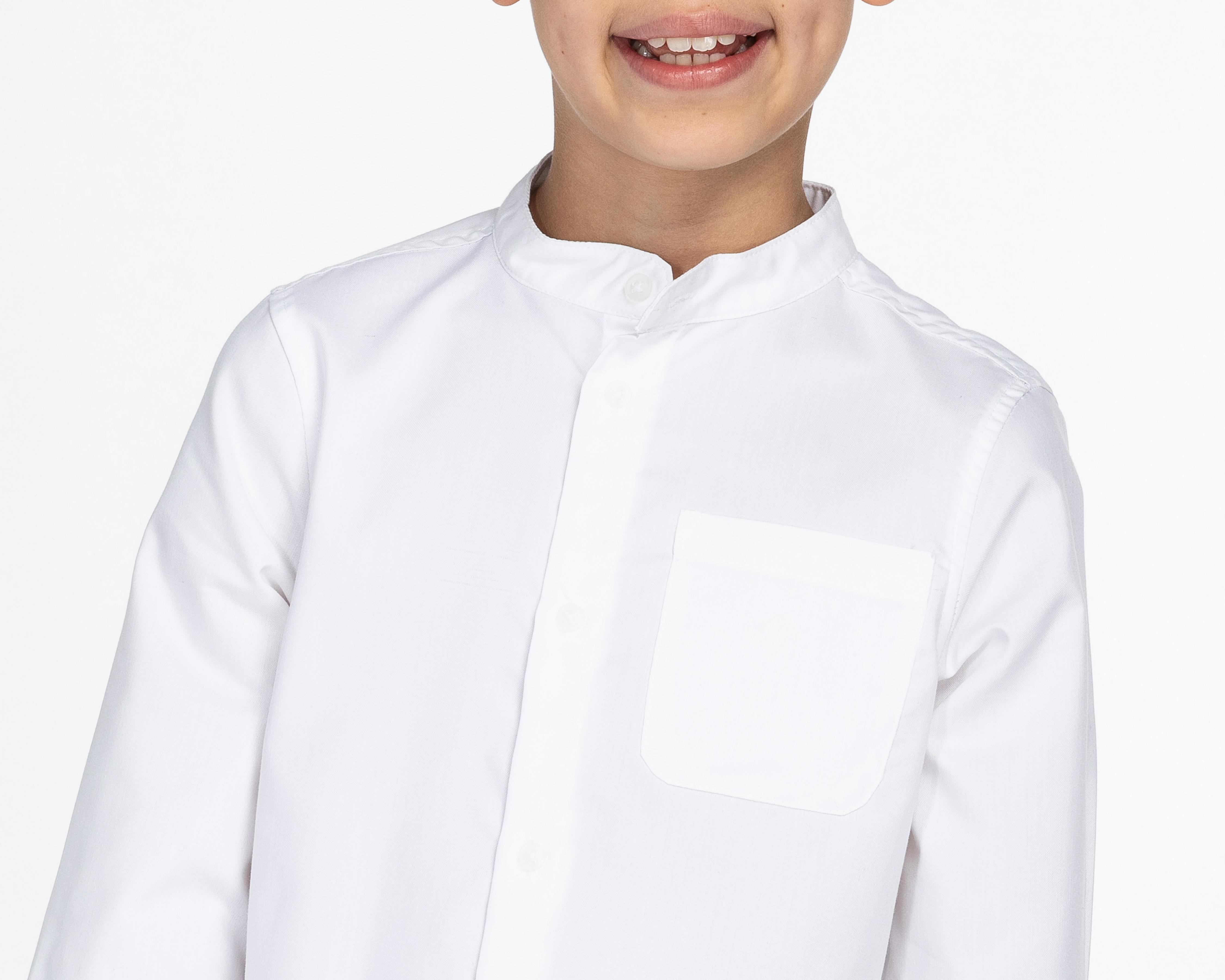 Foto 5 pulgar | Camisa Refill Manga Larga Blanca para Niño