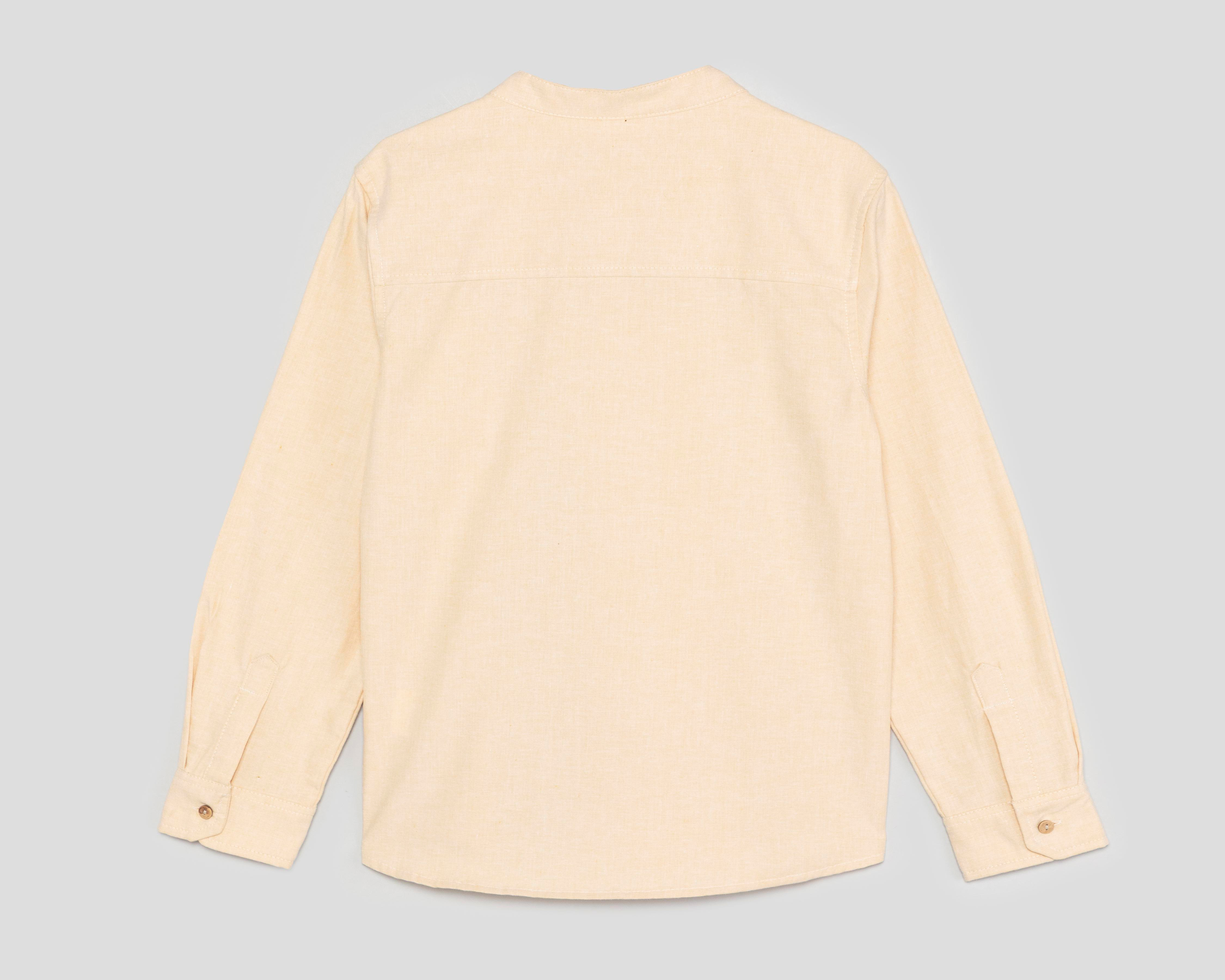 Foto 2 | Camisa Refill Manga Larga Beige para Niño