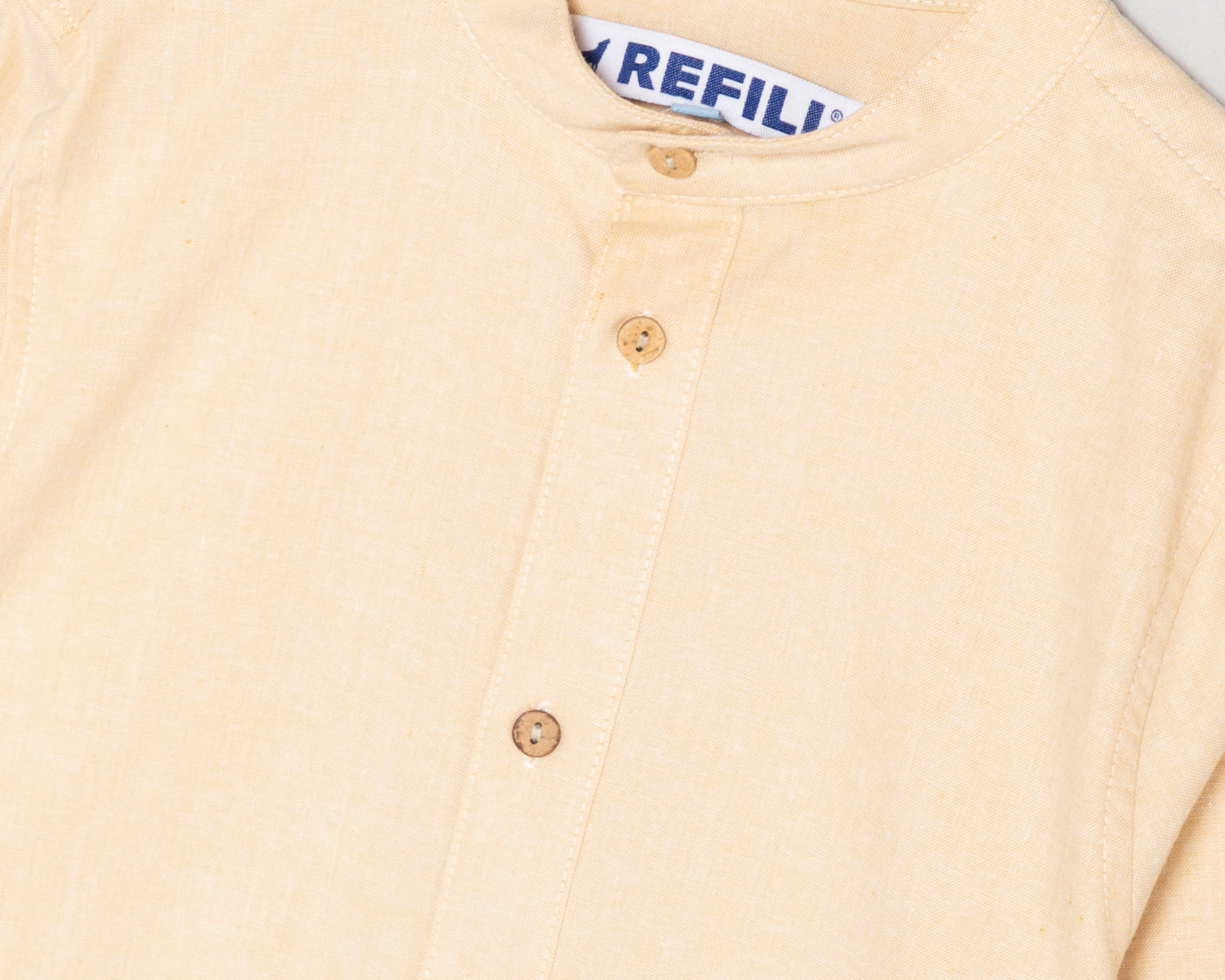 Foto 3 | Camisa Refill Manga Larga Beige para Niño