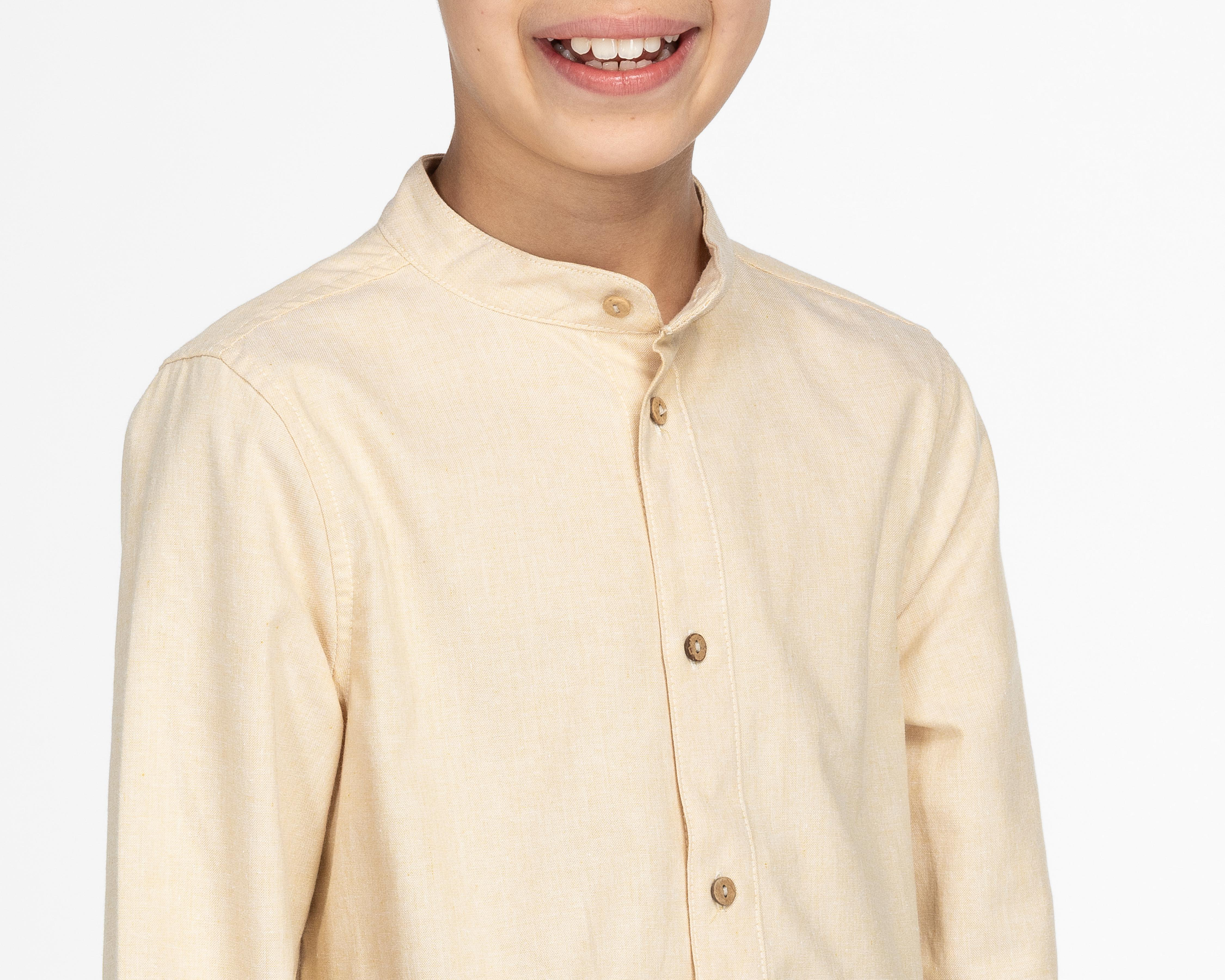 Foto 4 | Camisa Refill Manga Larga Beige para Niño