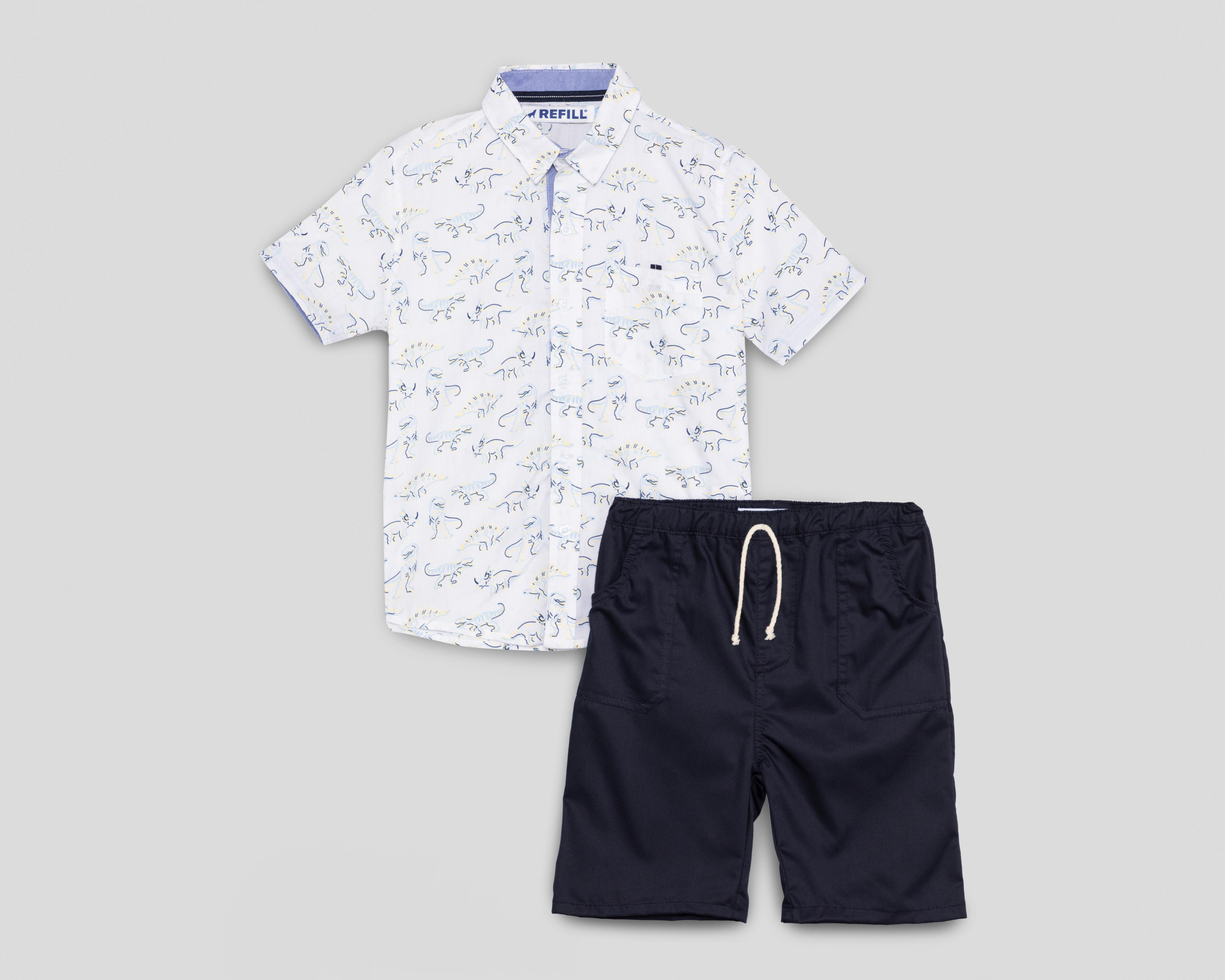 Foto 2 pulgar | Camisa y Short Refill para Niño