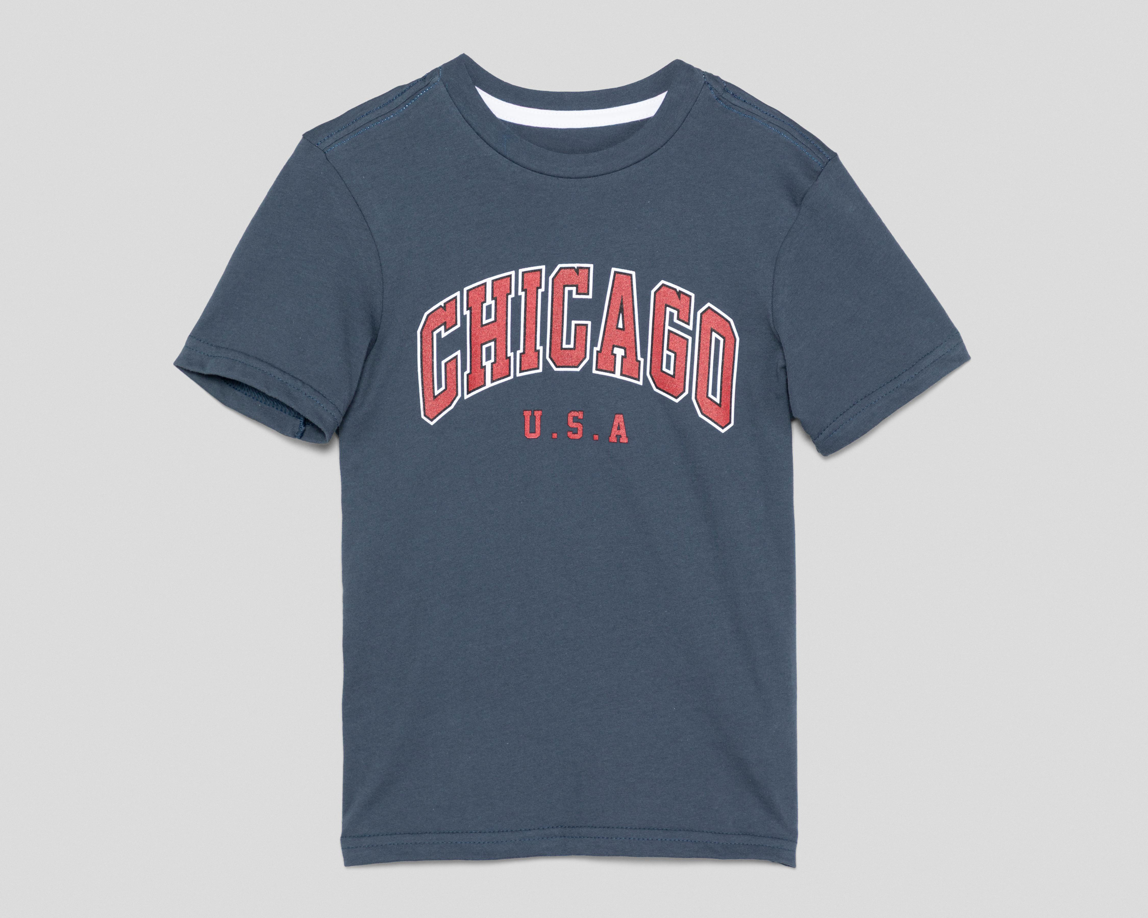 Playera Refill Manga Corta Estampada para Niño