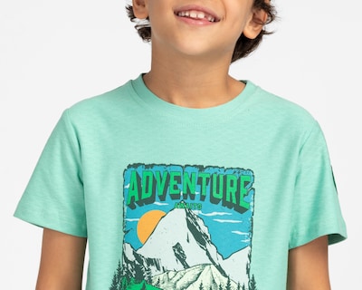 Foto 4 | Playera de Cuello Redondo Verde Refill para Niño