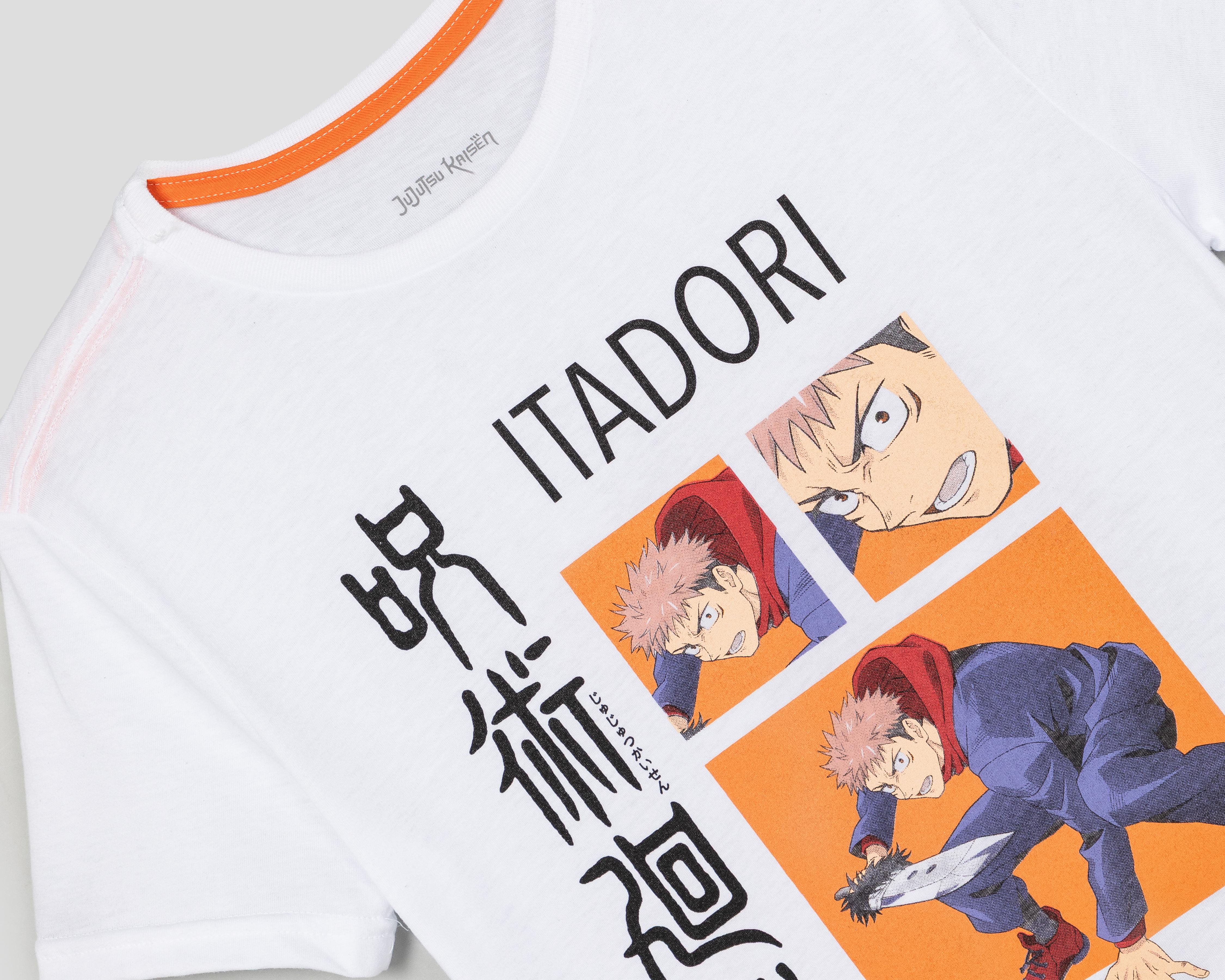 Foto 3 | Playera de Cuello Redondo Blanca Jujutsu Kaisen para Niño