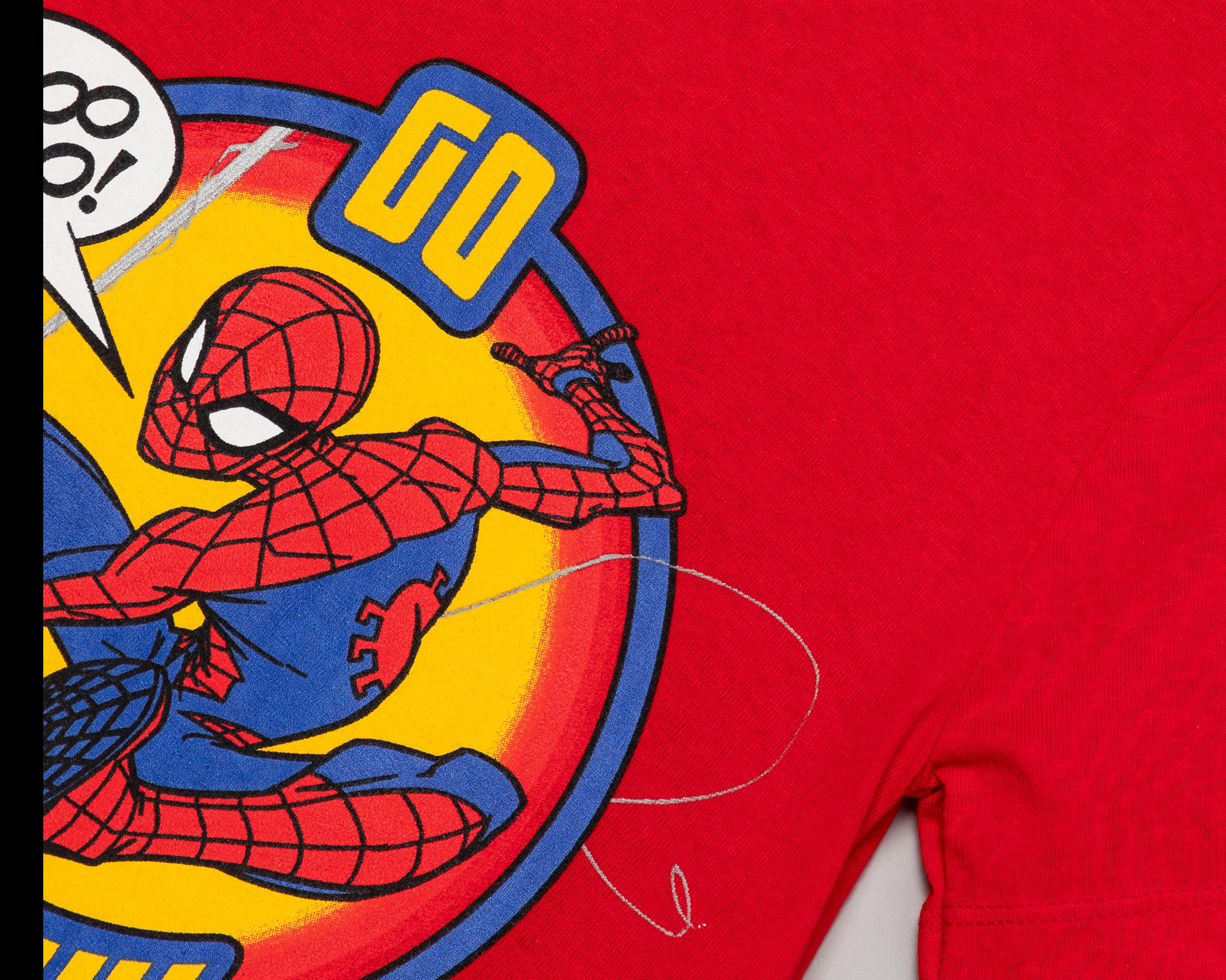 Foto 4 pulgar | Playera Spider-Man Manga Corta Estampado para Niño