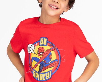Foto 3 | Playera Spider-Man Manga Corta Estampado para Niño