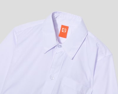 Foto 3 | Camisa de Cuello Americano Blanca Grafito para Niño