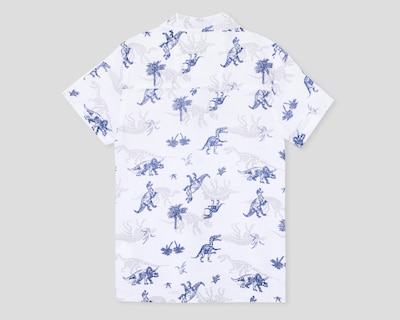 Foto 2 | Camisa de Cuello Americano Blanca Refill para Niño