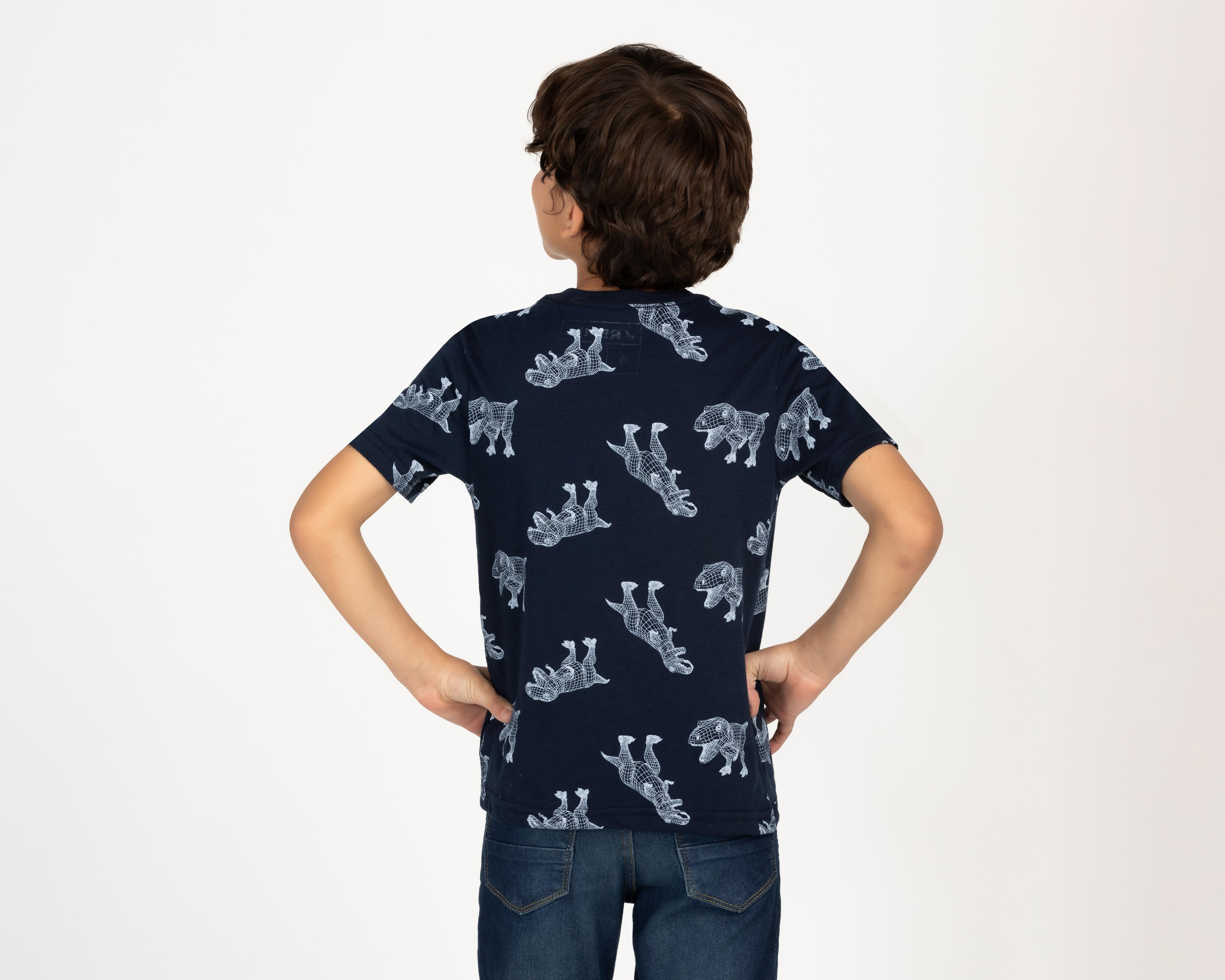 Foto 4 pulgar | Playera Refill Manga Corta para Niño
