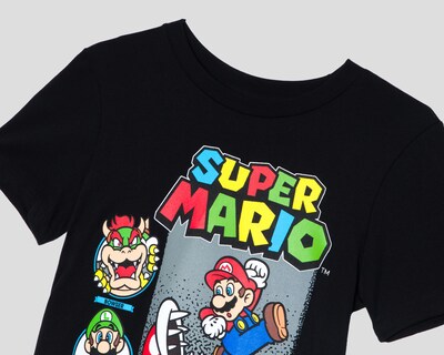 Foto 3 | Playera Mario Bros Manga Corta Estampada Juvenil