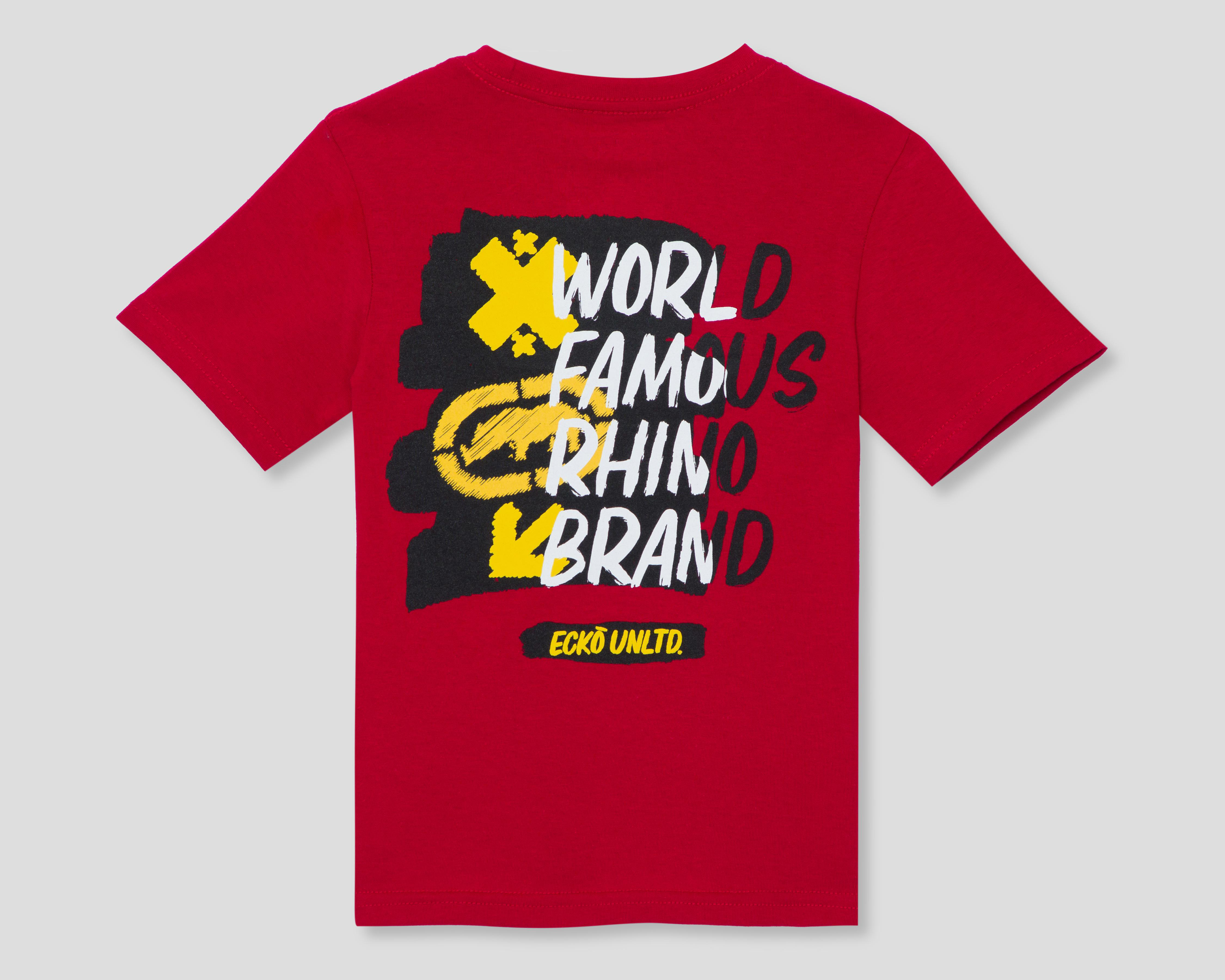 Foto 3 pulgar | Playera Eckó Unltd. Manga Corta Roja para Niño