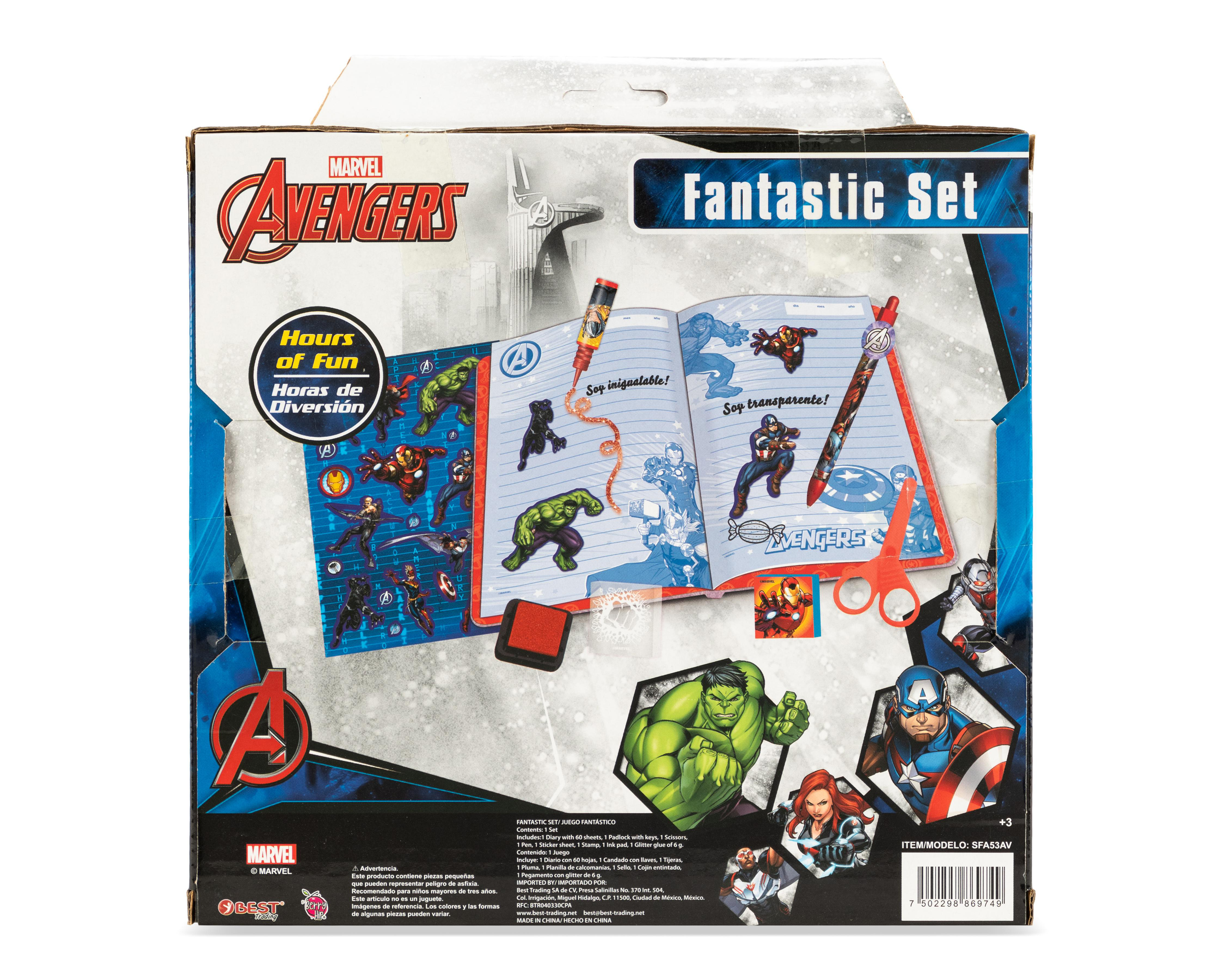 Foto 2 | Libreta Marvel Avengers con Accesorios