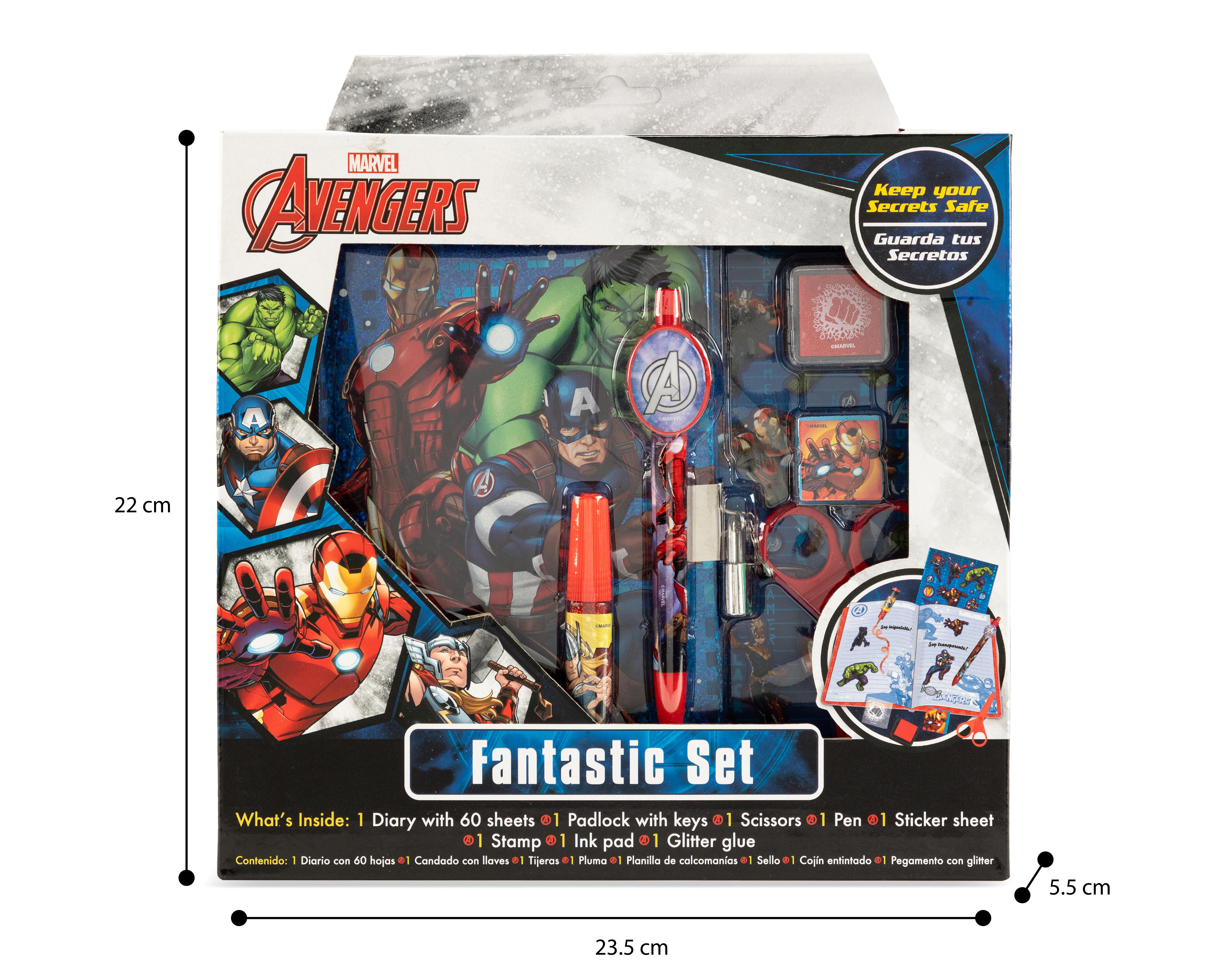 Foto 3 | Libreta Marvel Avengers con Accesorios