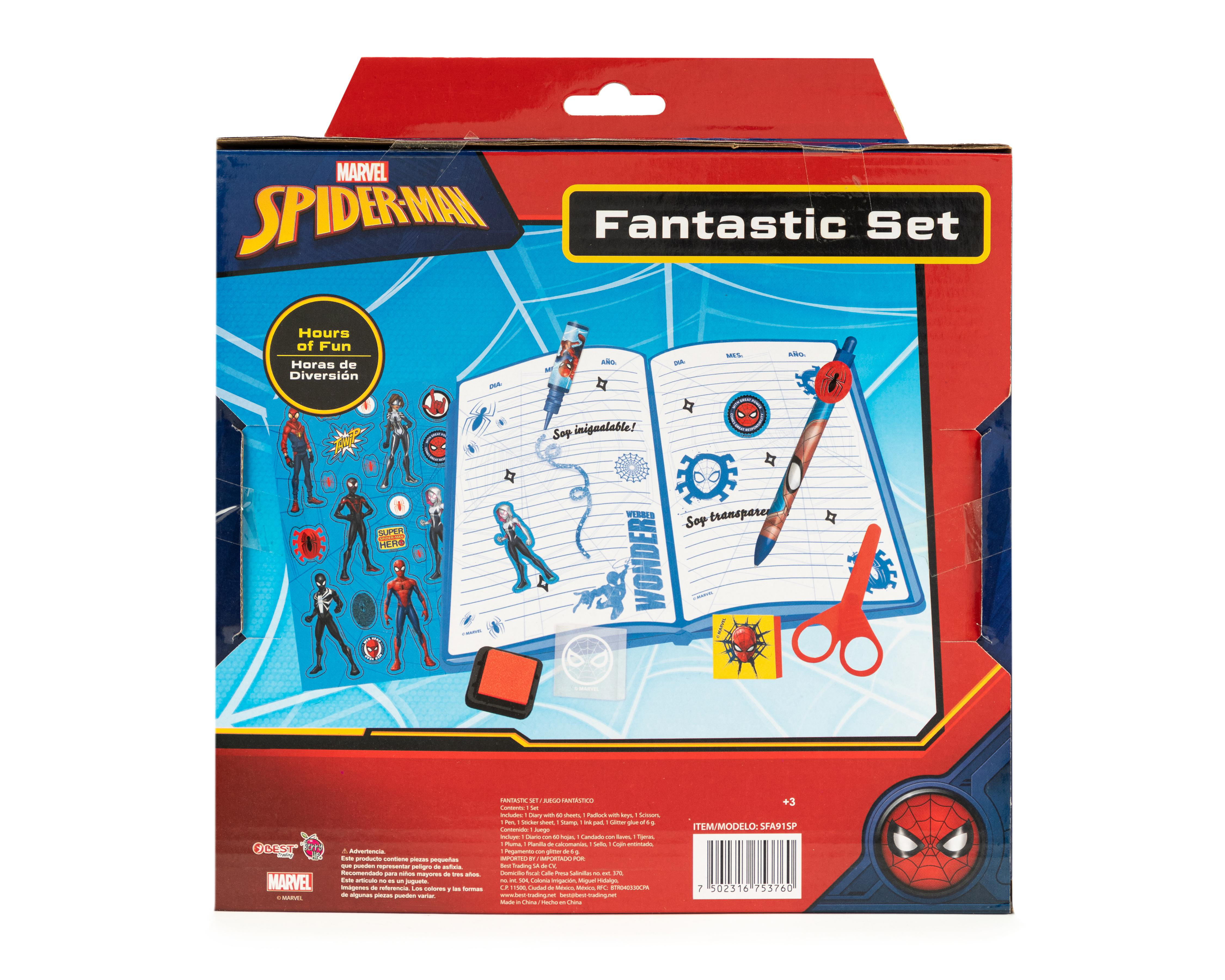 Foto 2 | Libreta Marvel Spider-Man con Accesorios