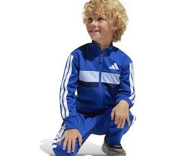 Foto 3 | Pants y Chamarra Adidas Seasonal Essentials Tiberio Tricot 3 Bandas para Niño
