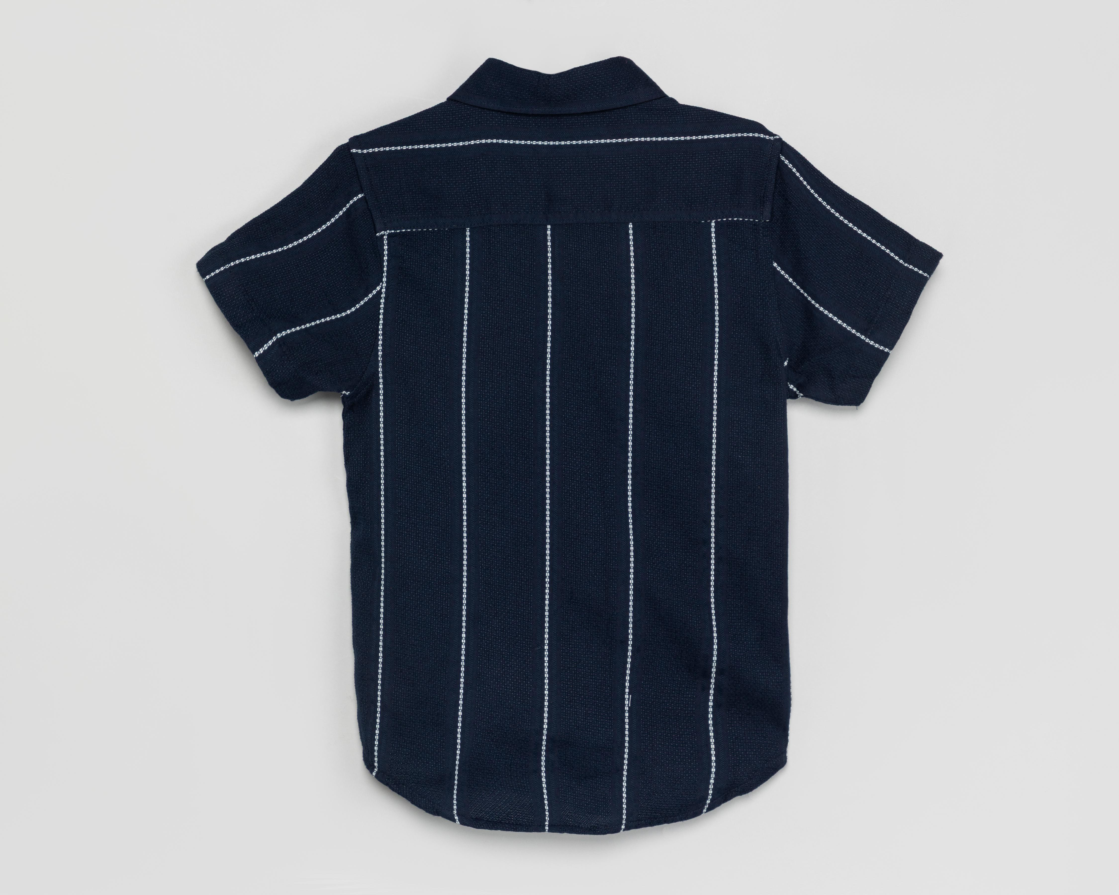 Foto 2 | Camisa de Cuello Americano Azul Refill para Niño