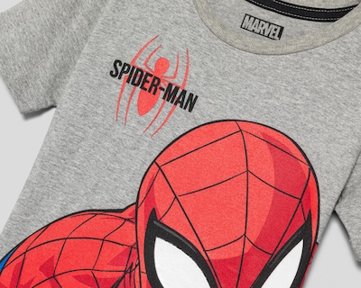 Foto 3 | Playera Marvel Manga Corta Estampada para Niño