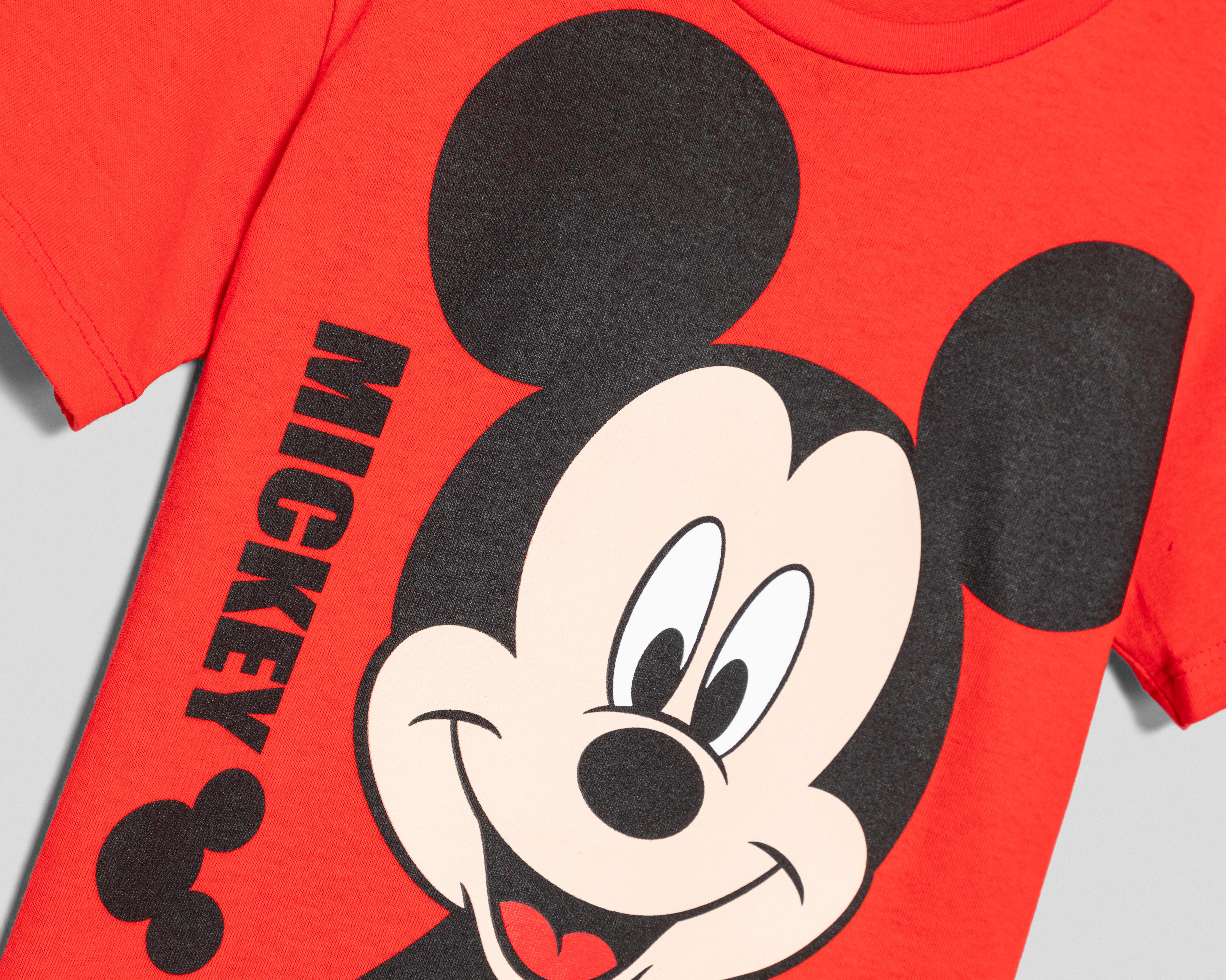 Foto 4 pulgar | Playera Disney Manga Corta Mickey Mouse para Niño