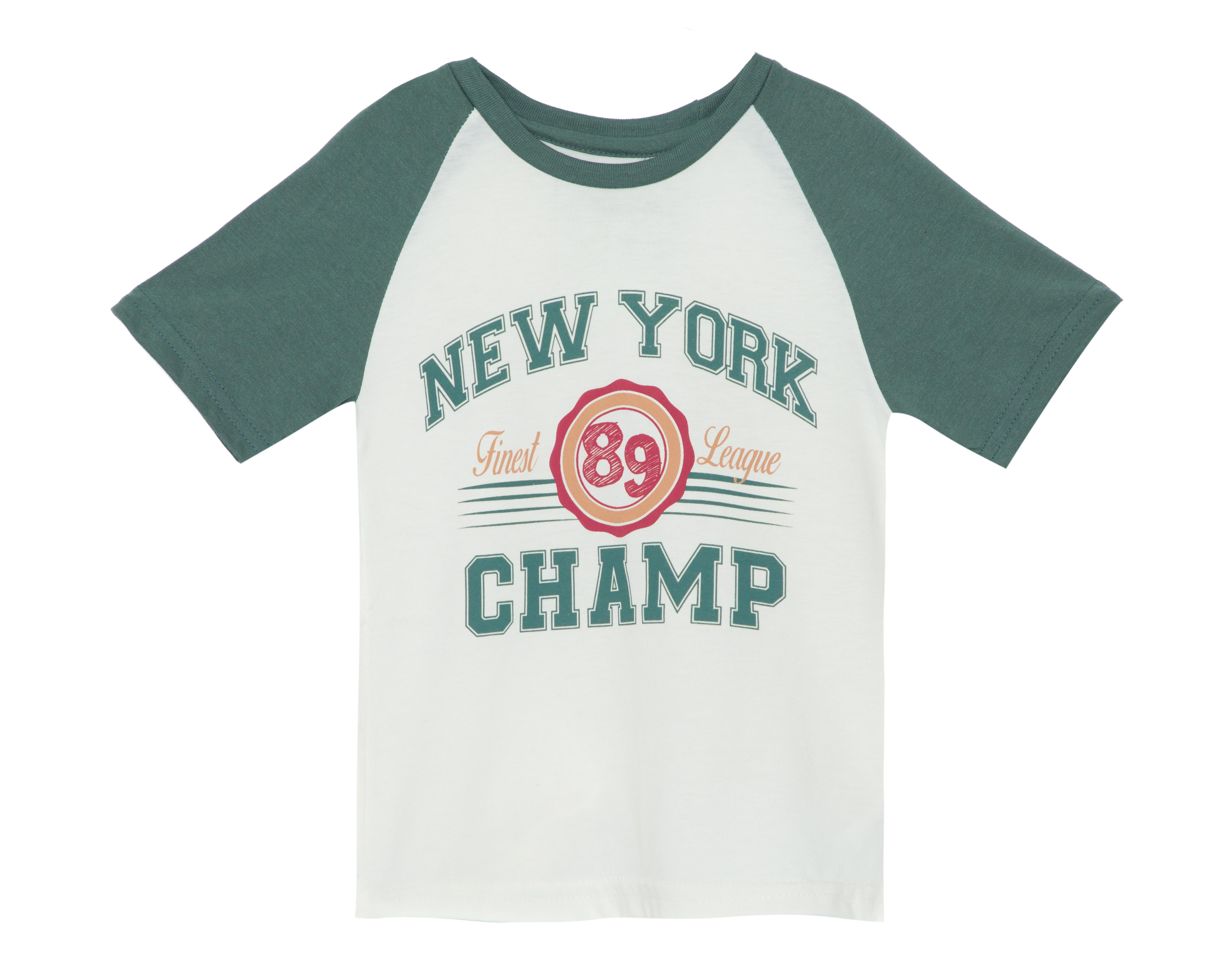 Playera Refill Manga Corta Estampada para Niño