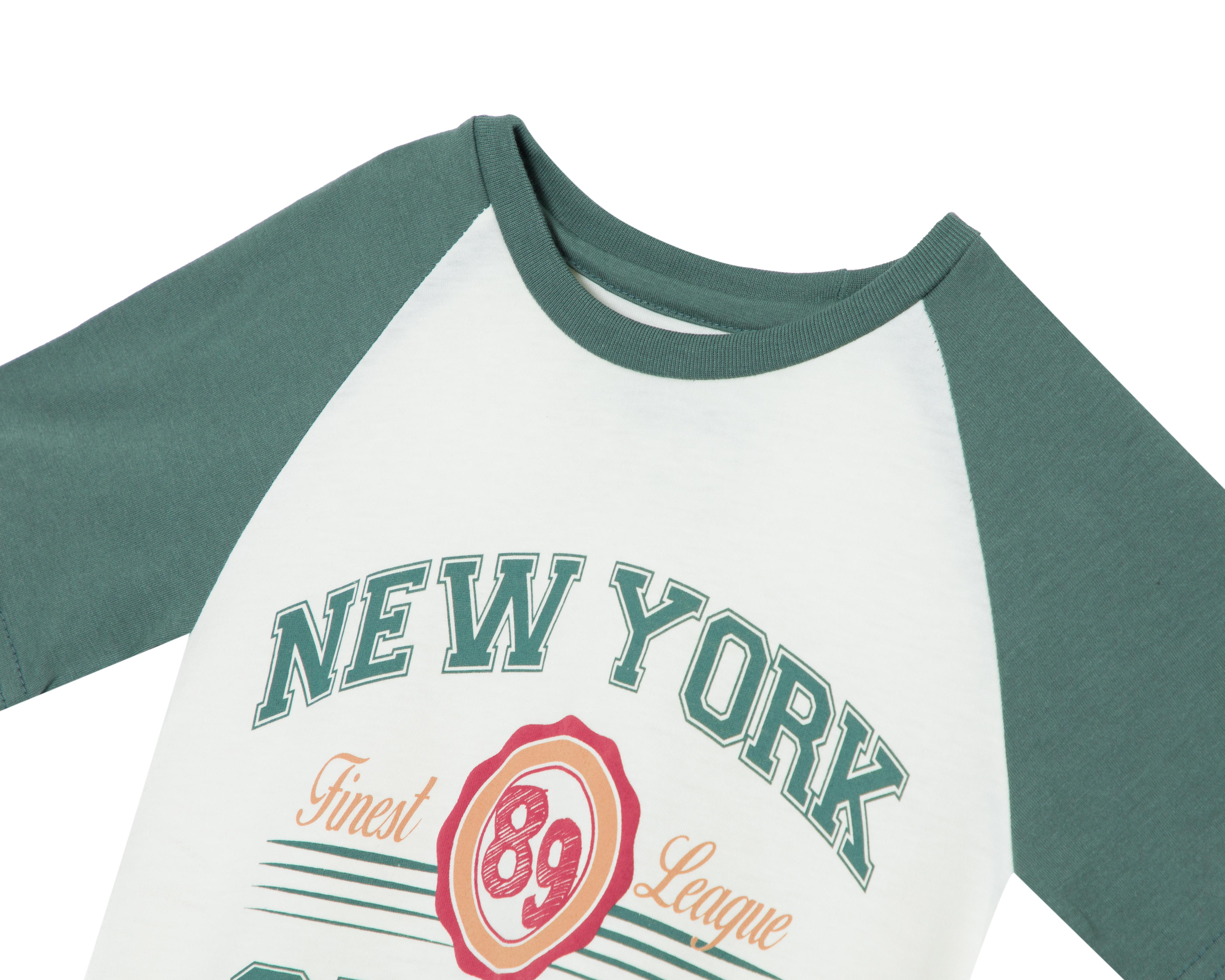 Foto 4 pulgar | Playera Refill Manga Corta Estampada para Niño