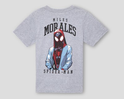 Foto 2 | Playera de Cuello Redondo Gris Marvel Spider-Man para Niño