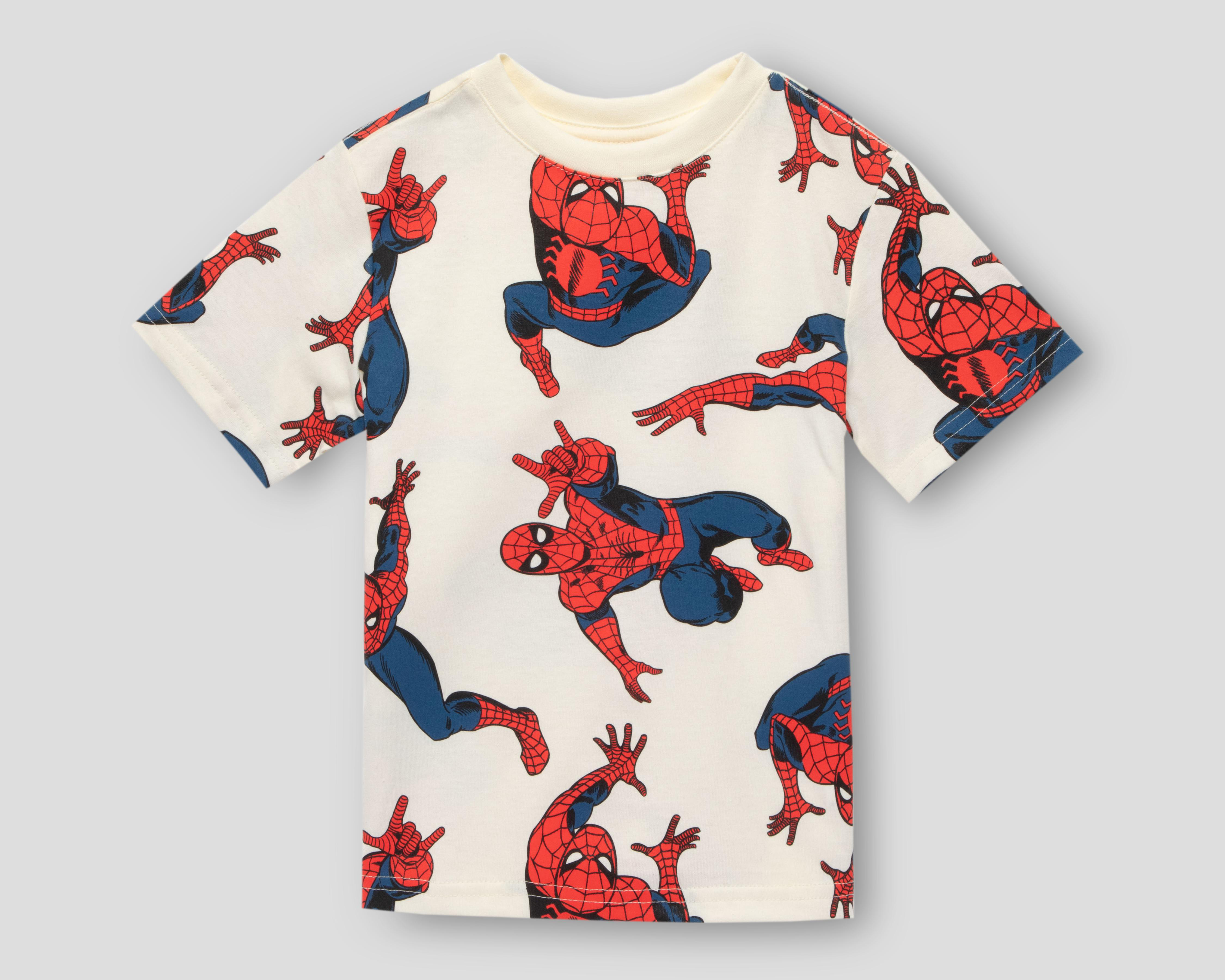 Foto 4 pulgar | Playera Marvel Spider-Man para Niño 2 Piezas