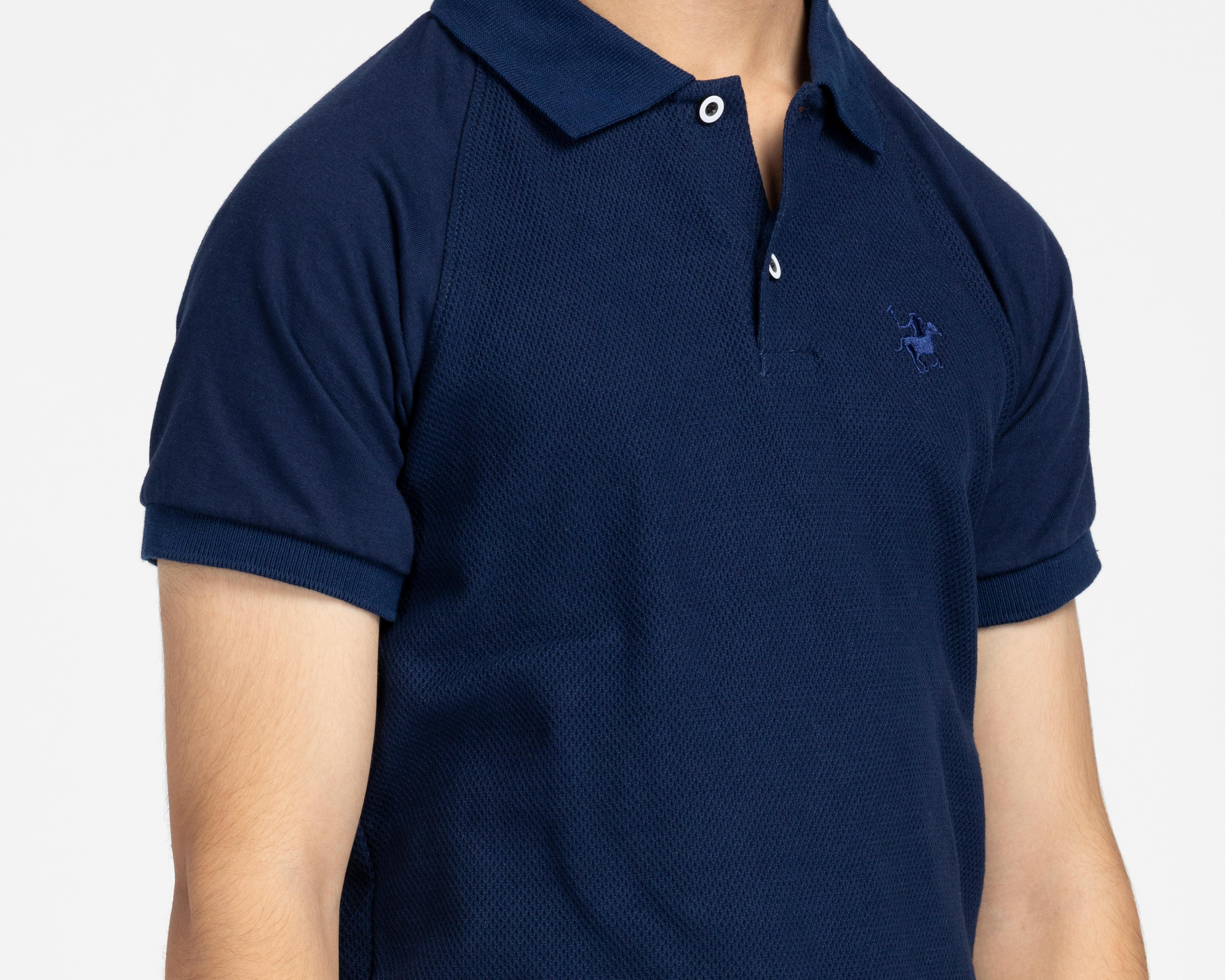 Foto 4 | Playera Polo York Team Polo Club Manga Corta Azul para Hombre