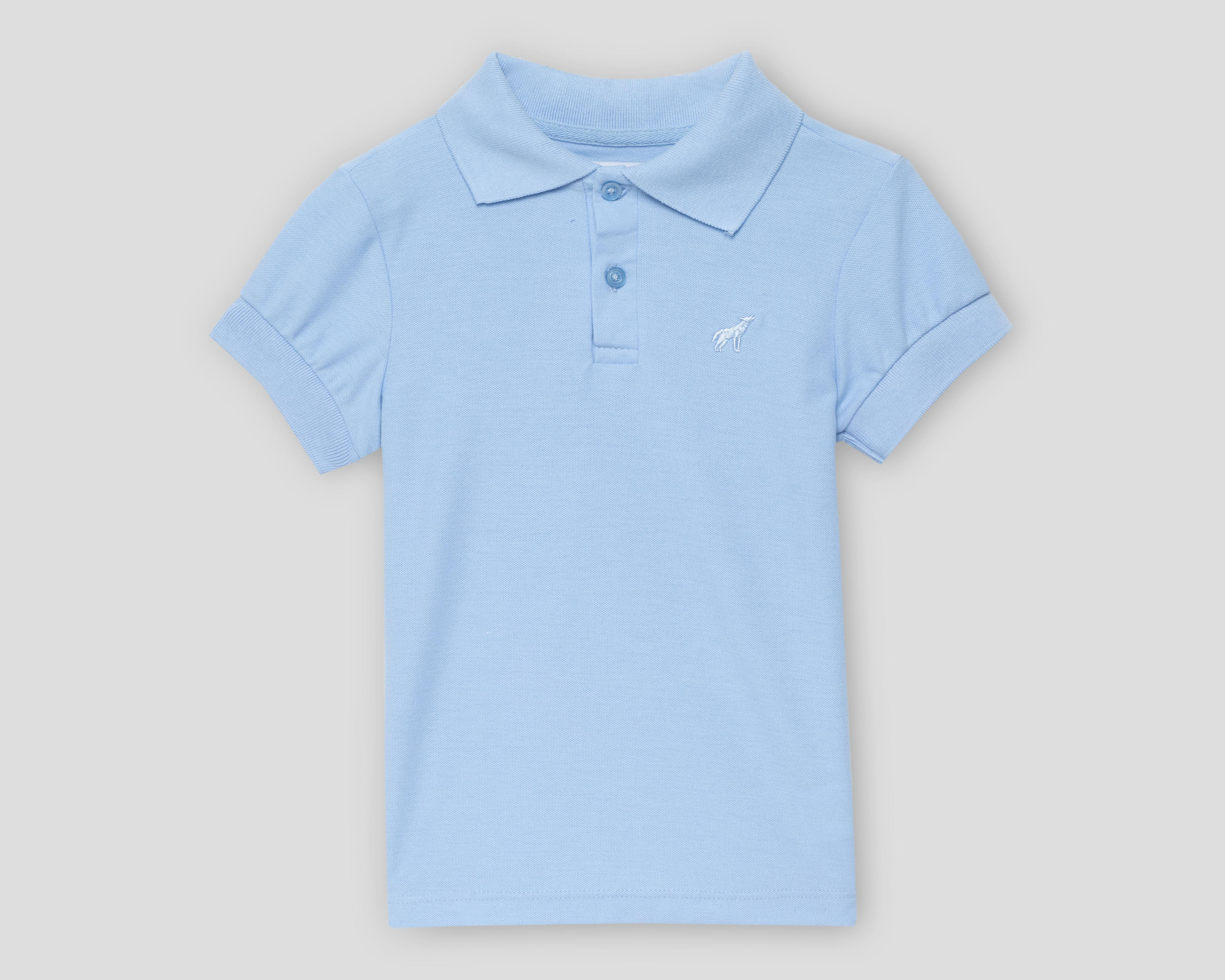 Playera Polo Refill Azul para Niño