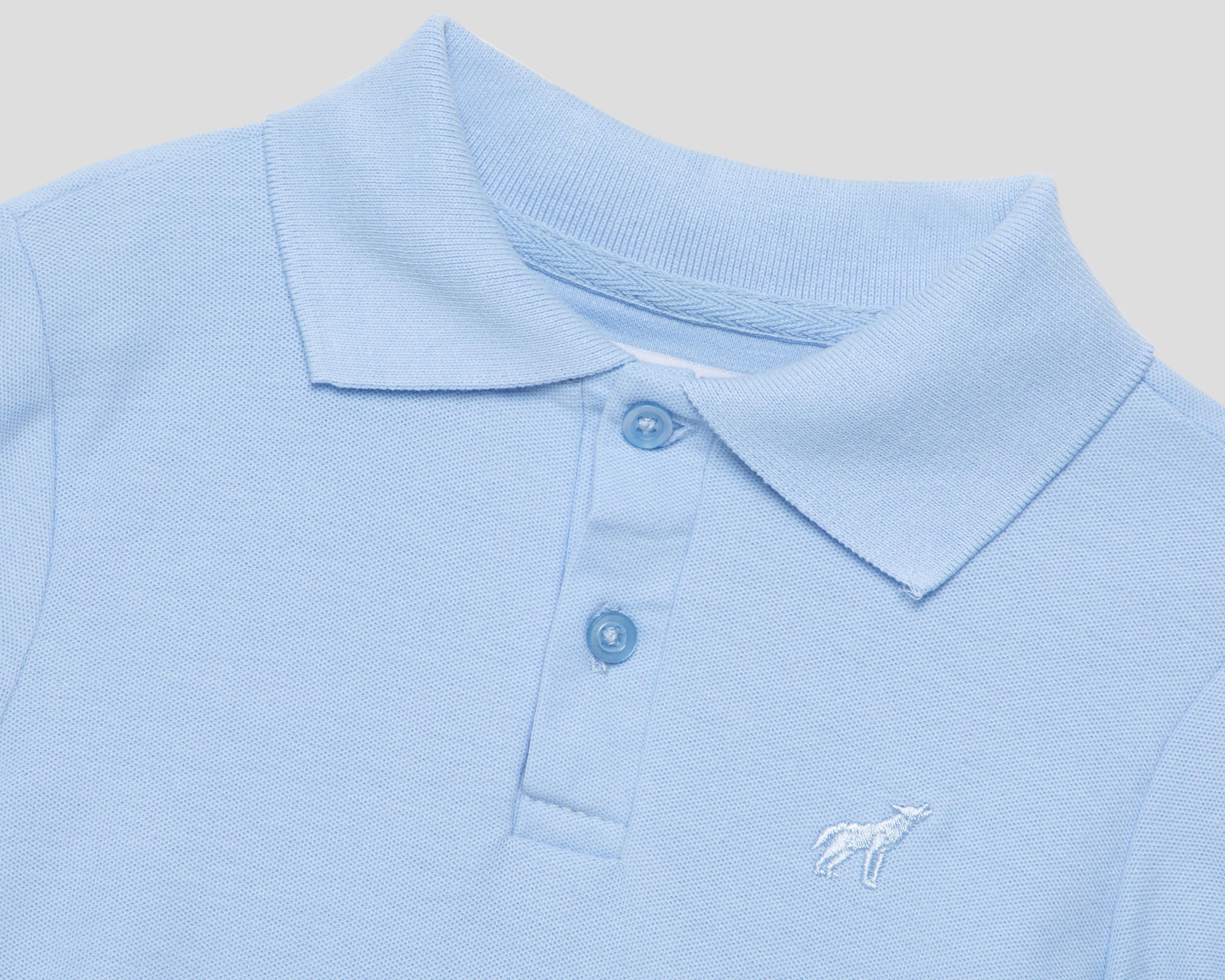 Foto 4 pulgar | Playera Polo Refill Azul para Niño