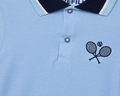 Foto 3 | Playera Polo Refill Azul para Niño