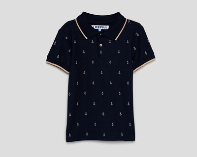Foto 1 | Playera Polo Refill Azul Marino para Niño