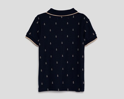Foto 2 | Playera Polo Refill Azul Marino para Niño