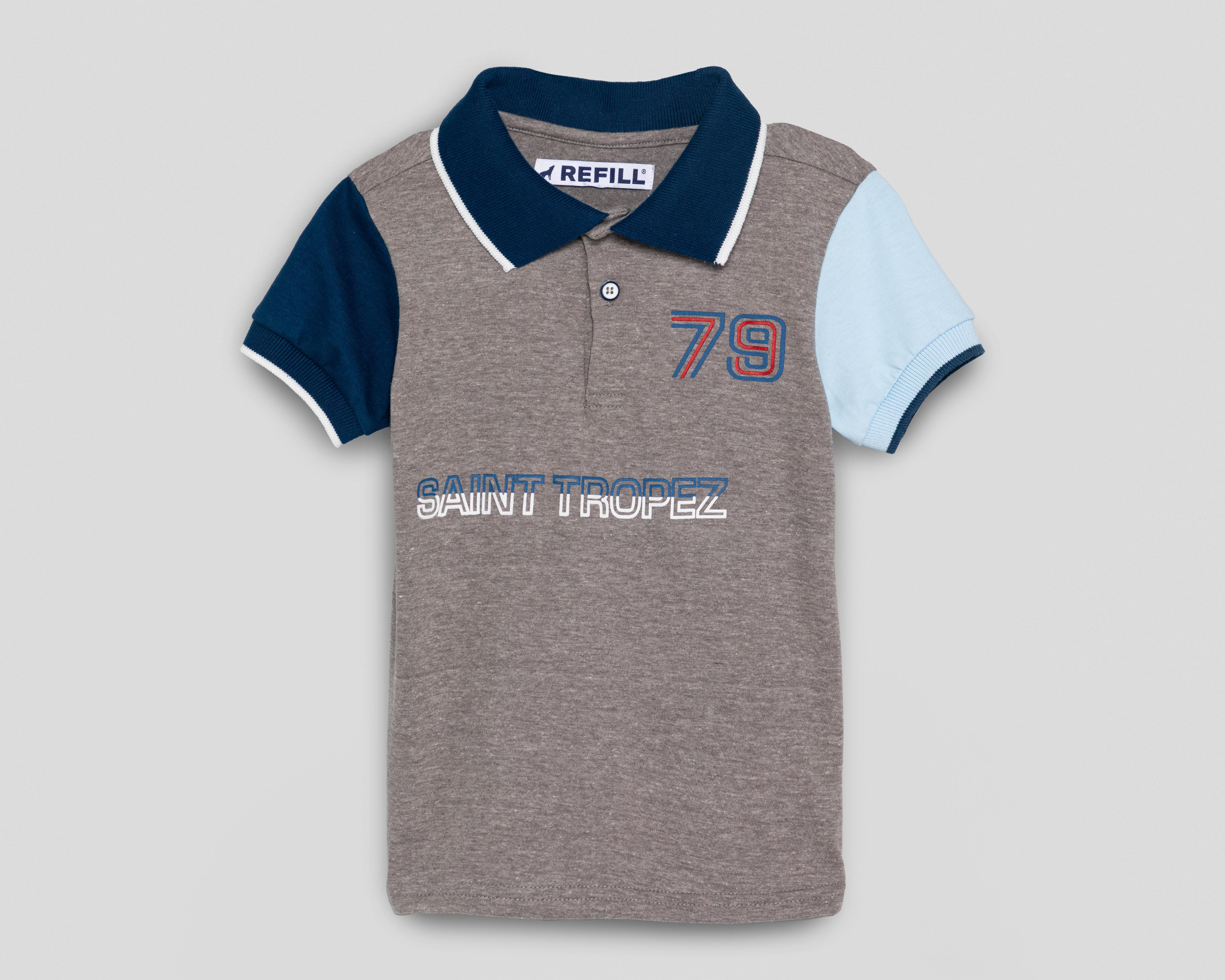 Playera Manga Corta Refill para Niño