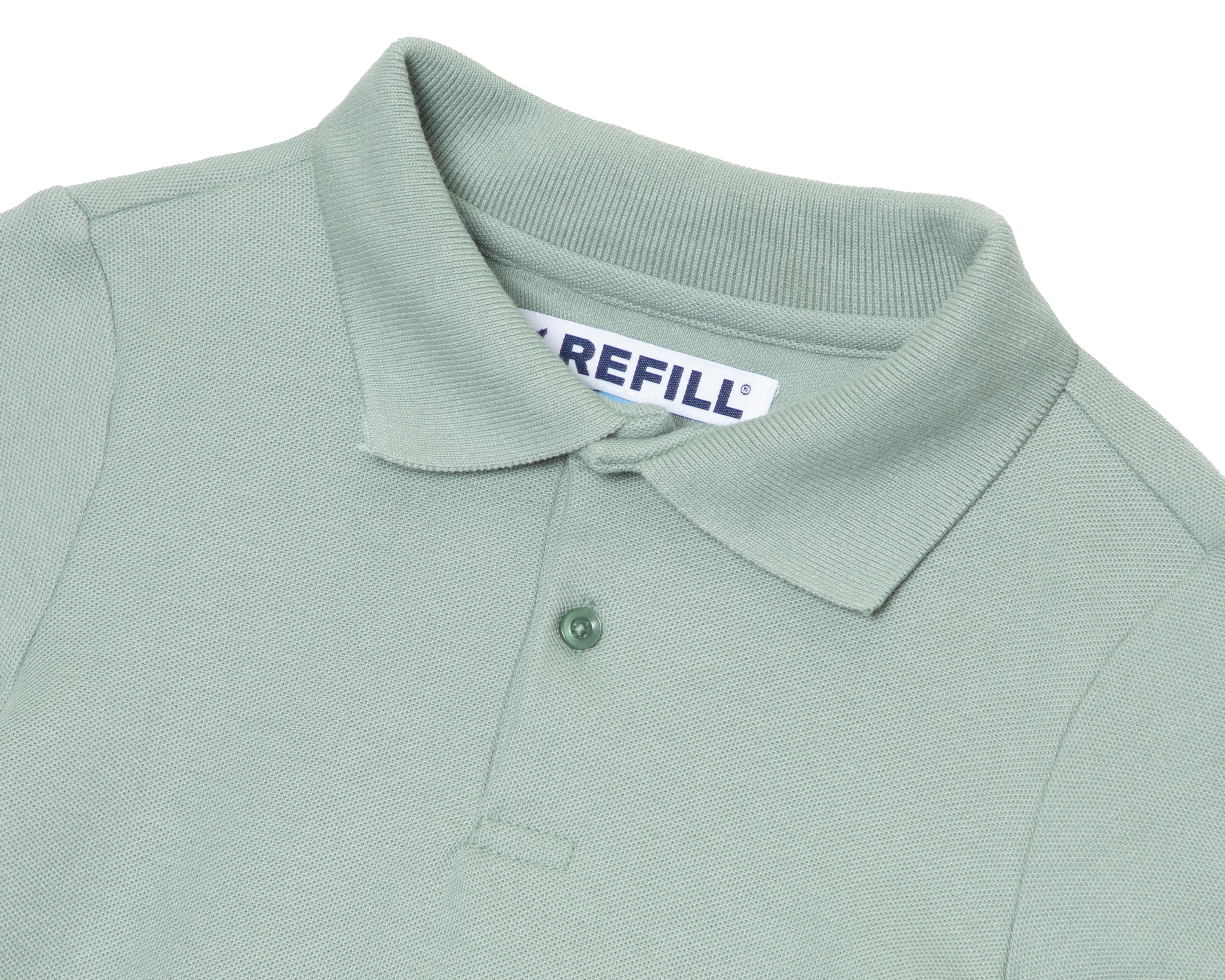 Foto 4 pulgar | Playera Polo Refill Verde para Niño