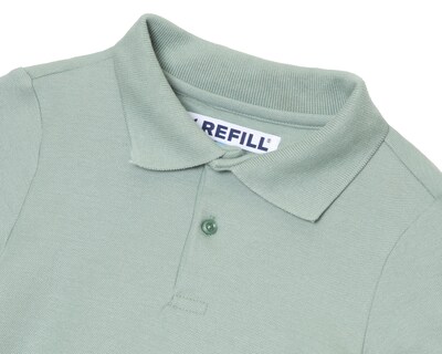 Foto 3 | Playera Polo Refill Verde para Niño