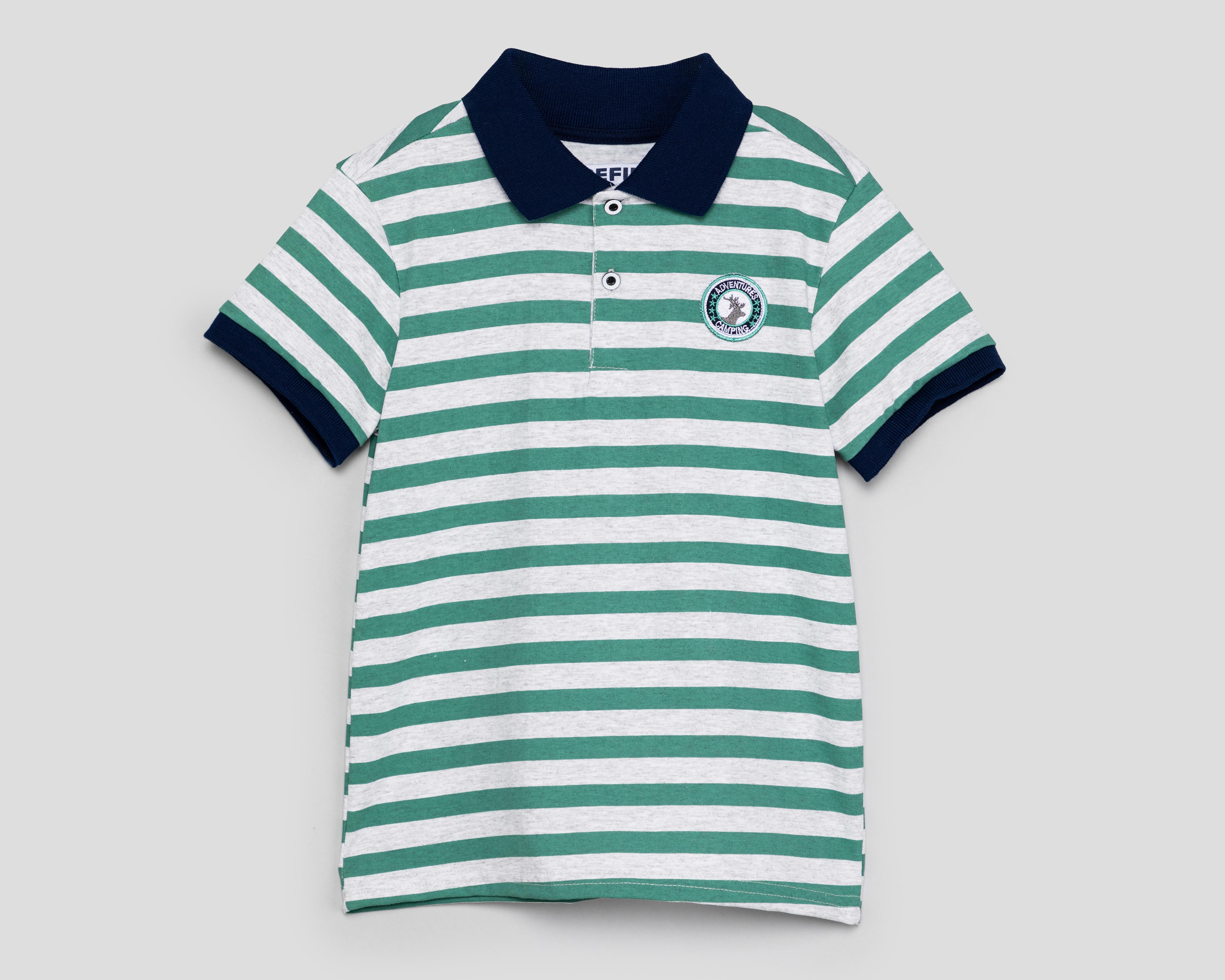 Foto 2 pulgar | Playera de Cuello Polo Multicolor Refill para Niño