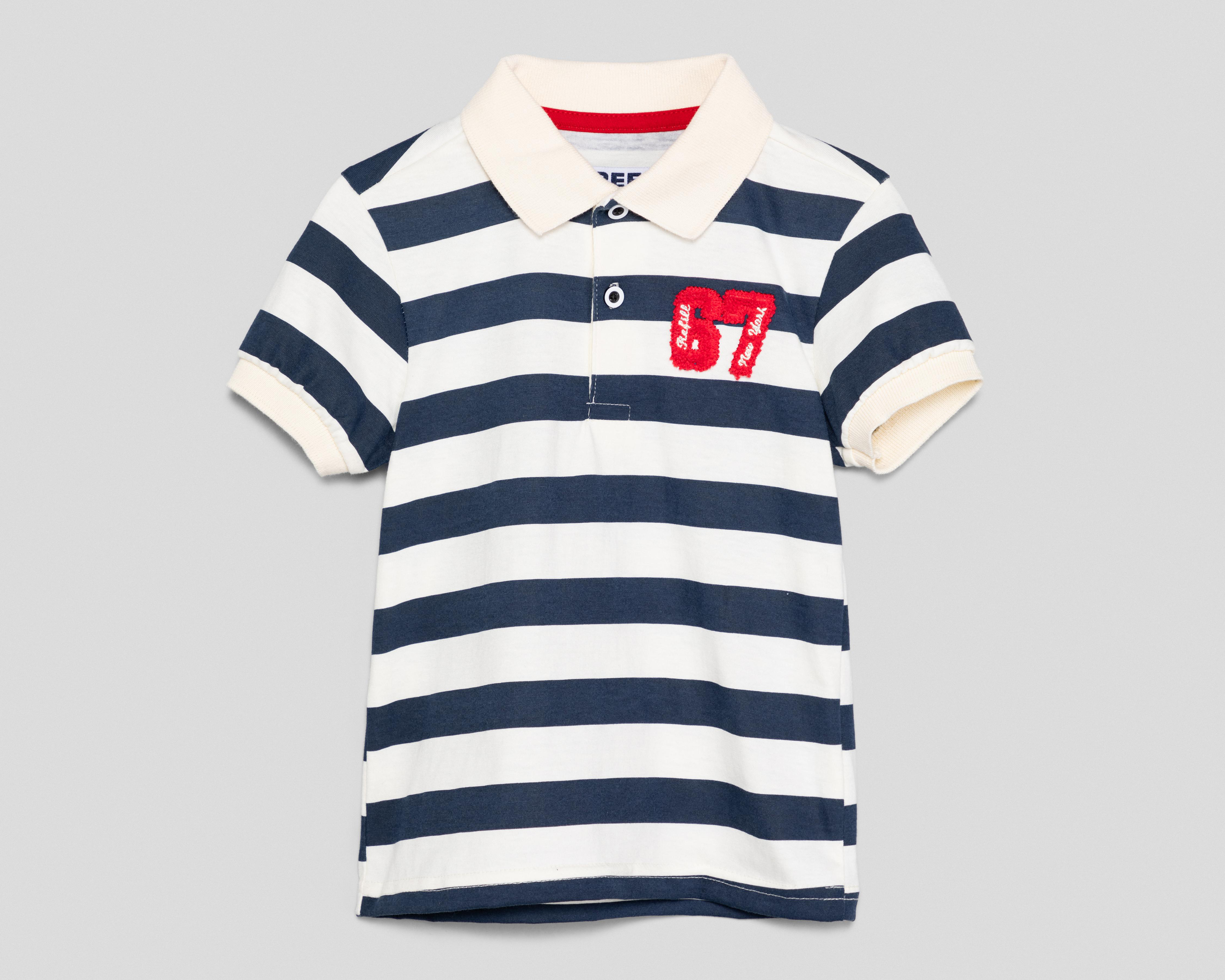 Foto 2 pulgar | Playera Polo Refill Multicolor para Niño