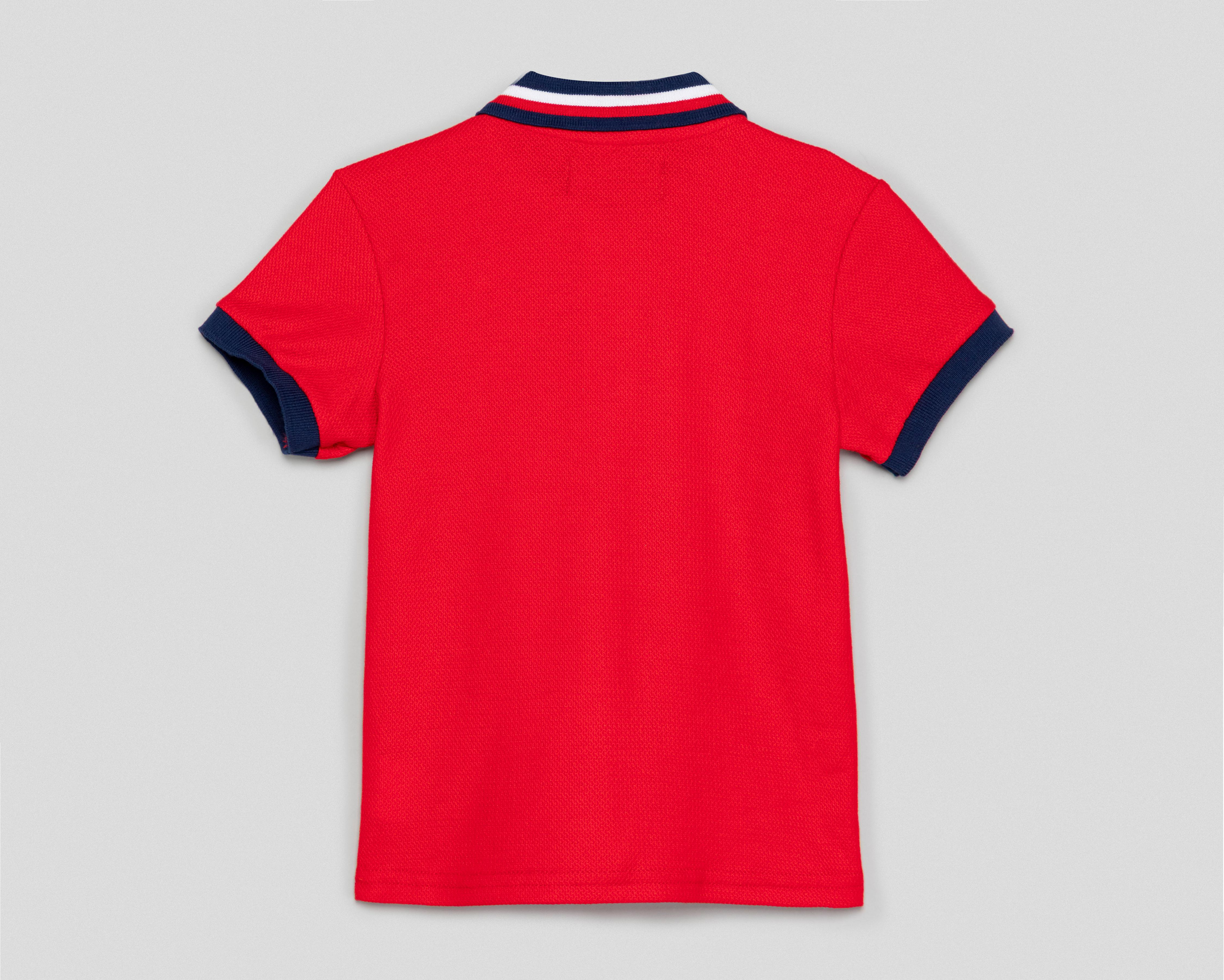 Foto 3 pulgar | Playera Polo York Team Polo Club Roja para Niño