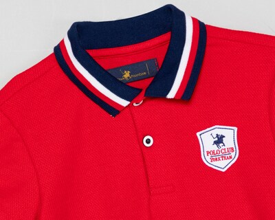 Foto 3 | Playera Polo York Team Polo Club Roja para Niño
