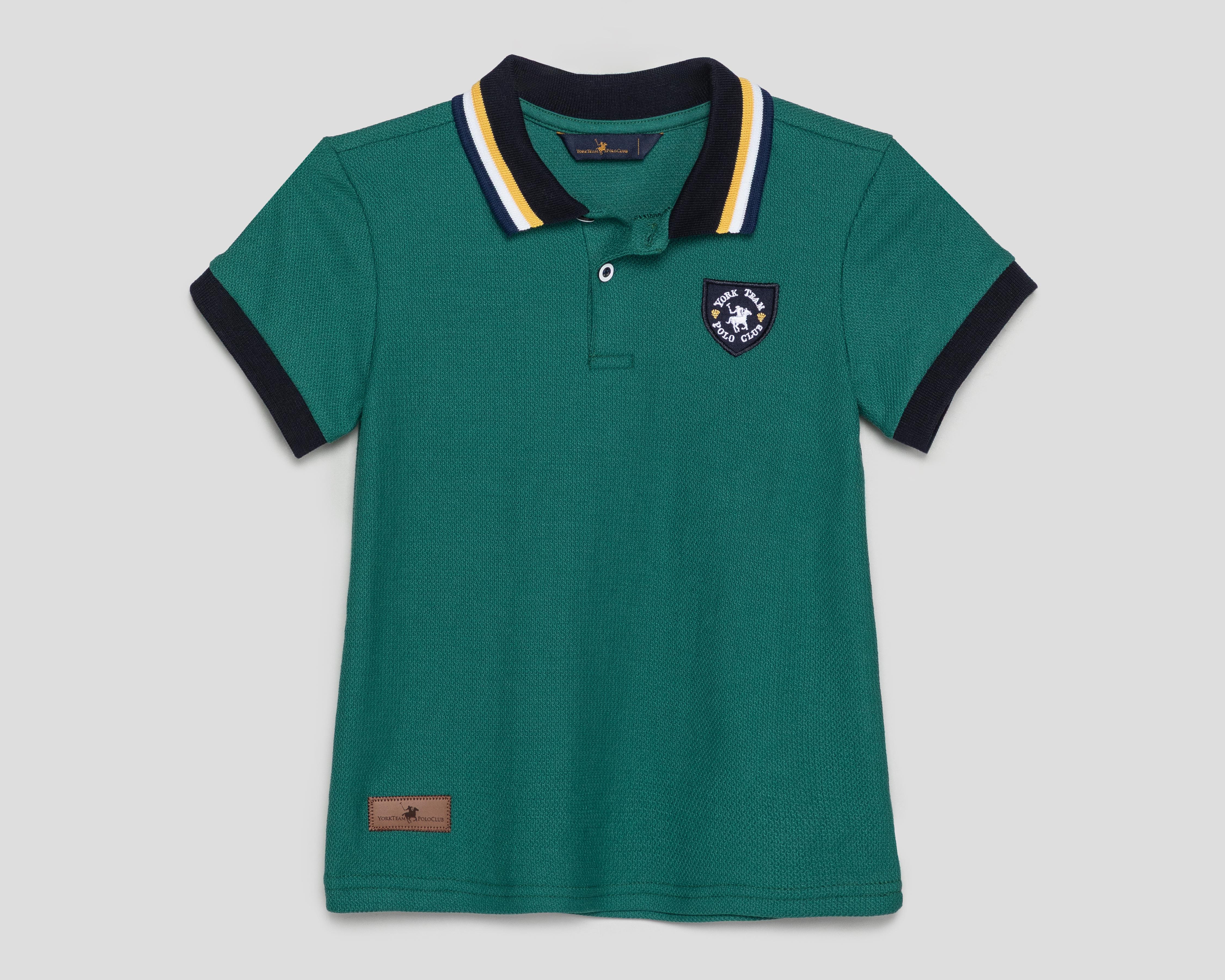 Playera Polo York Team Polo Club Verde para Niño