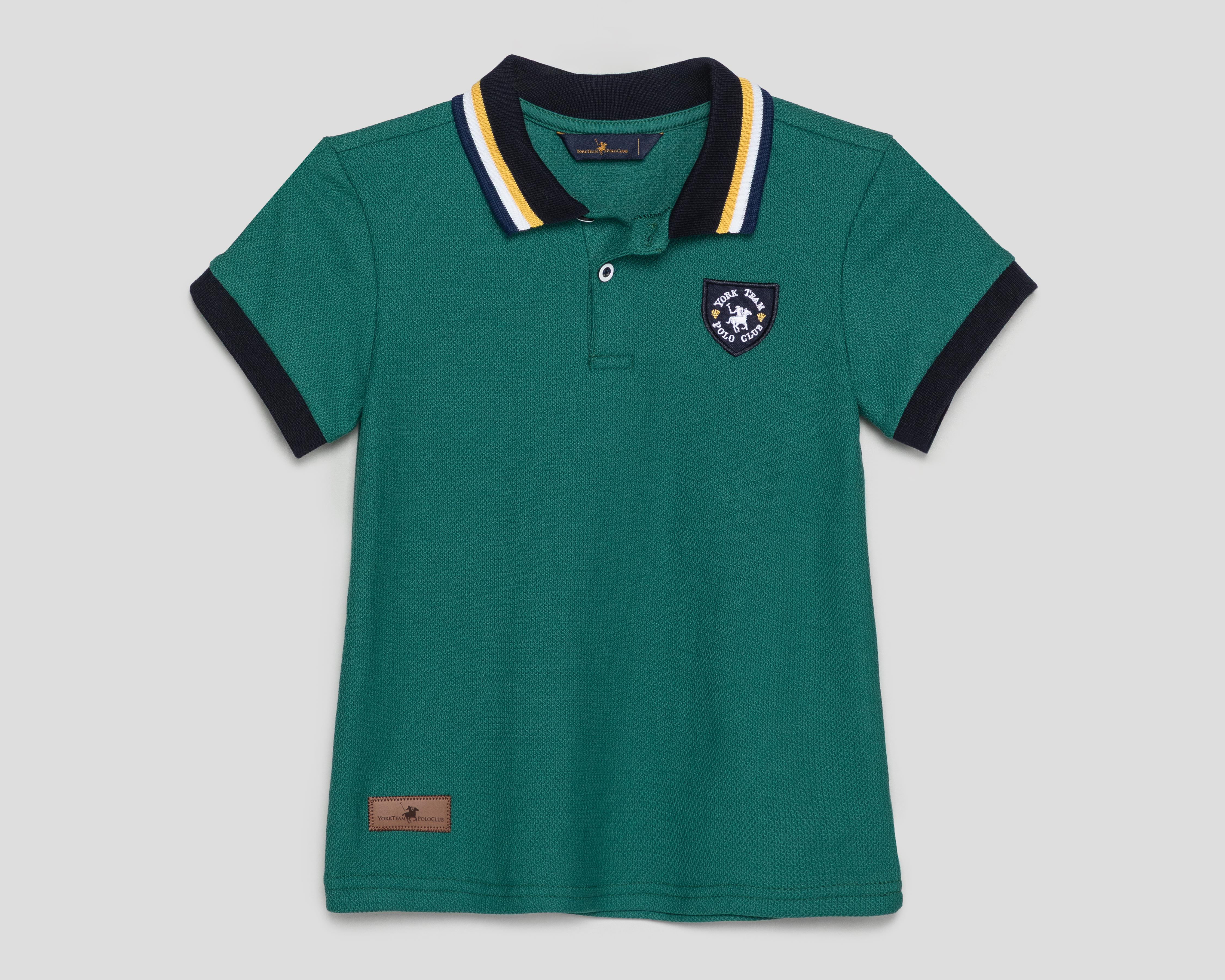 Foto 1 | Playera Polo York Team Polo Club Verde para Niño