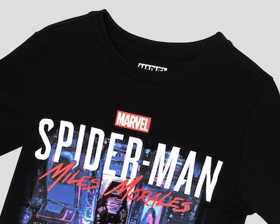 Foto 3 | Playera de Cuello Redondo Negra Marvel para Niño